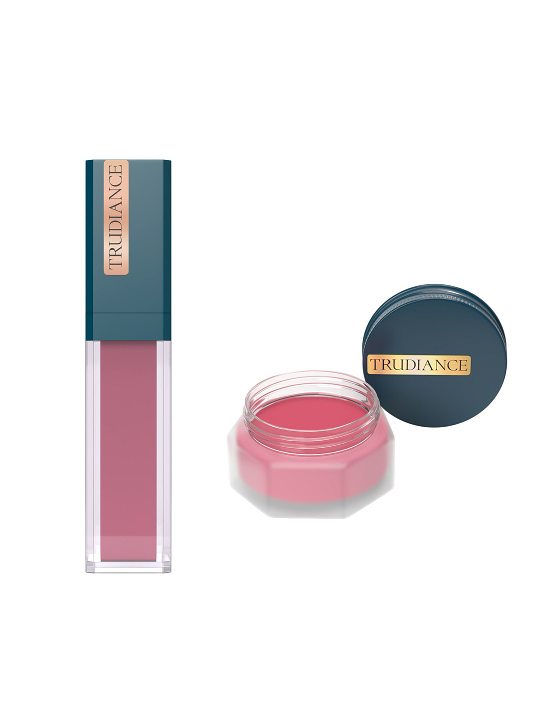 TRUDIANCE Tint Salve for Lips & Cheeks - Alpine Sunset & Matte Serum Lipstick - Aster