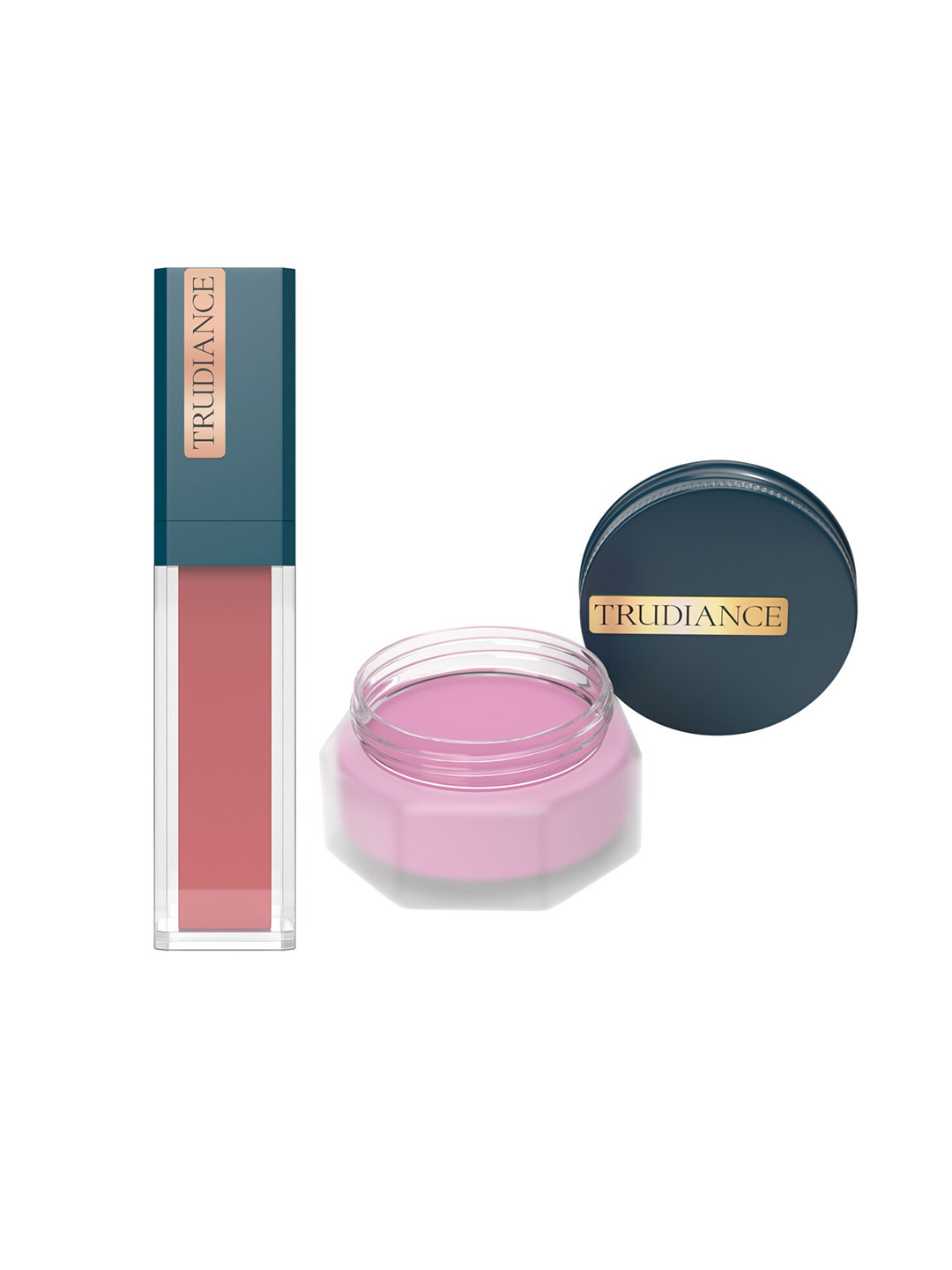 TRUDIANCE Tint Salve for Lips & Cheeks - Bougainvillea & Matte Serum Lipstick - Apricola