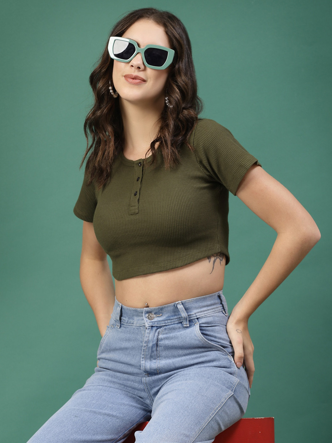 Rigo Crop Fitted Top