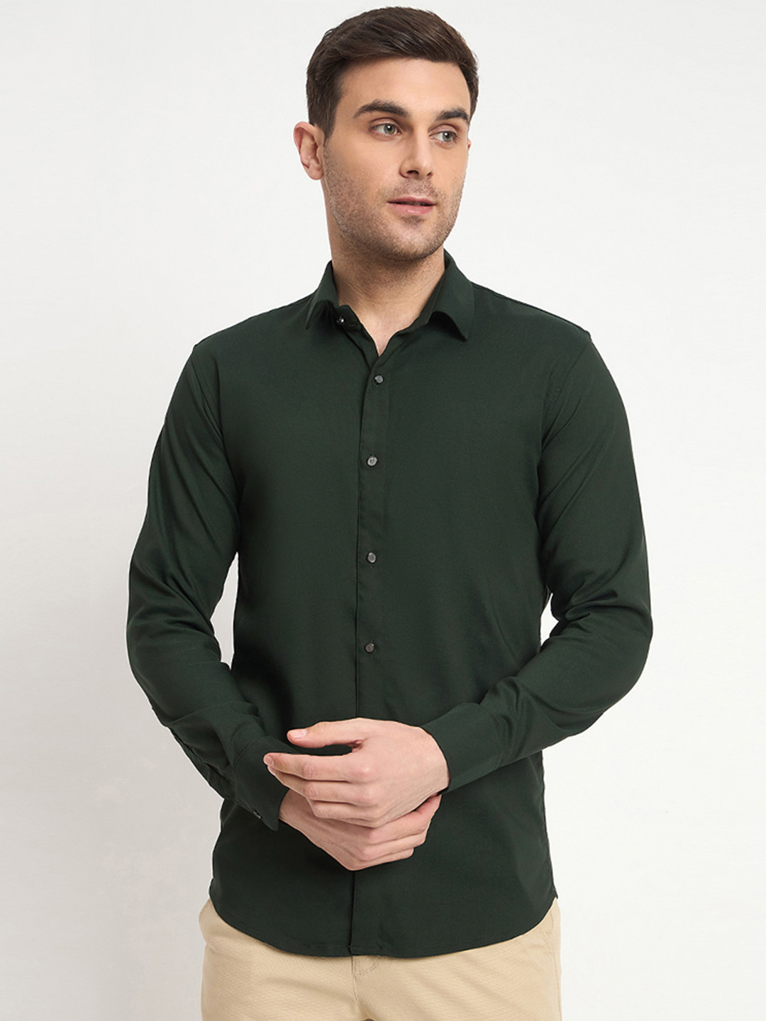 FILO HEVIS Men Spread Collar Stretchable Shirt