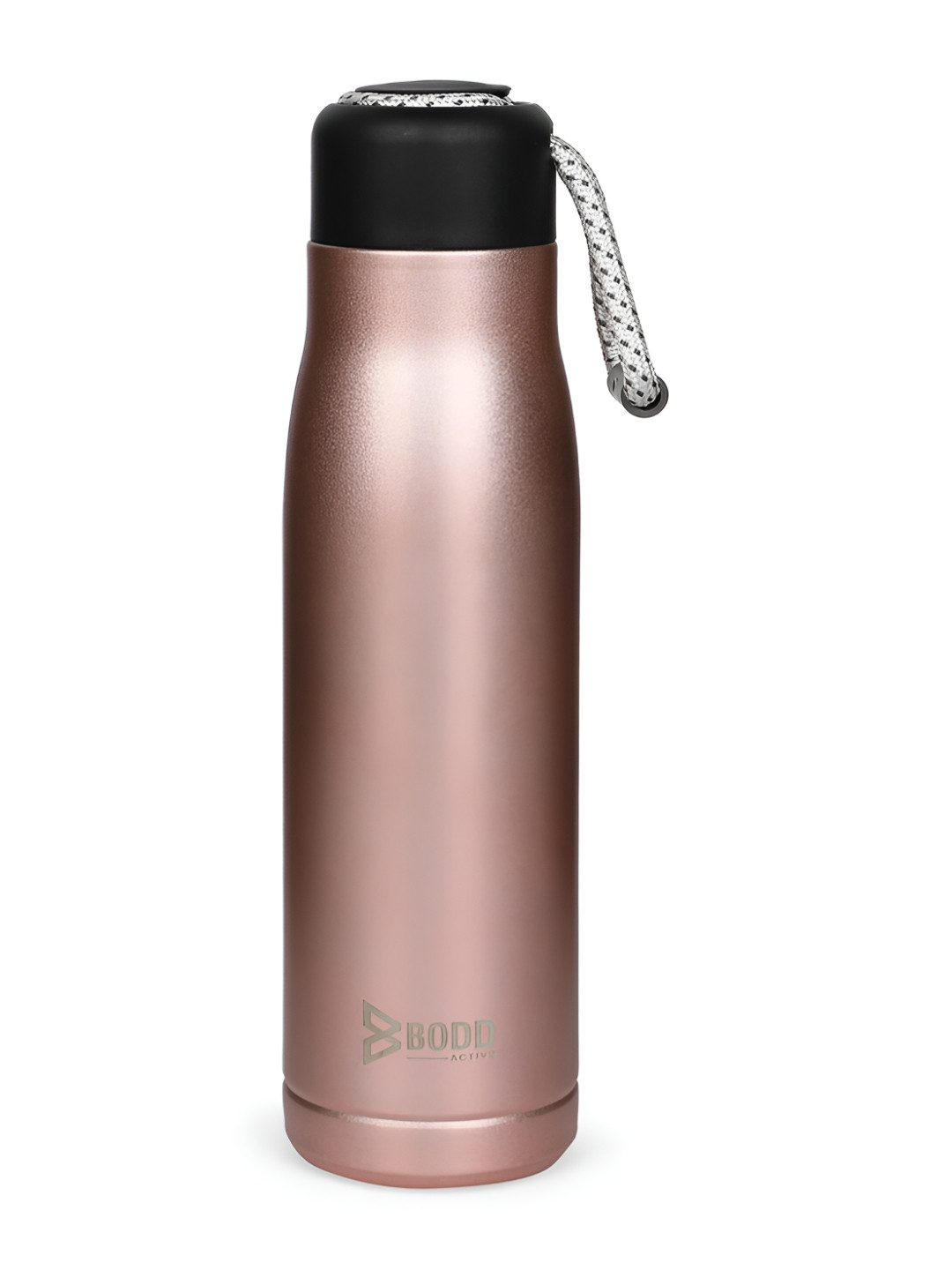 BODD ACTIVE Rose Gold Brand Logo Stainless Steel Double Wall Vacuum Water Bottle - 550ml