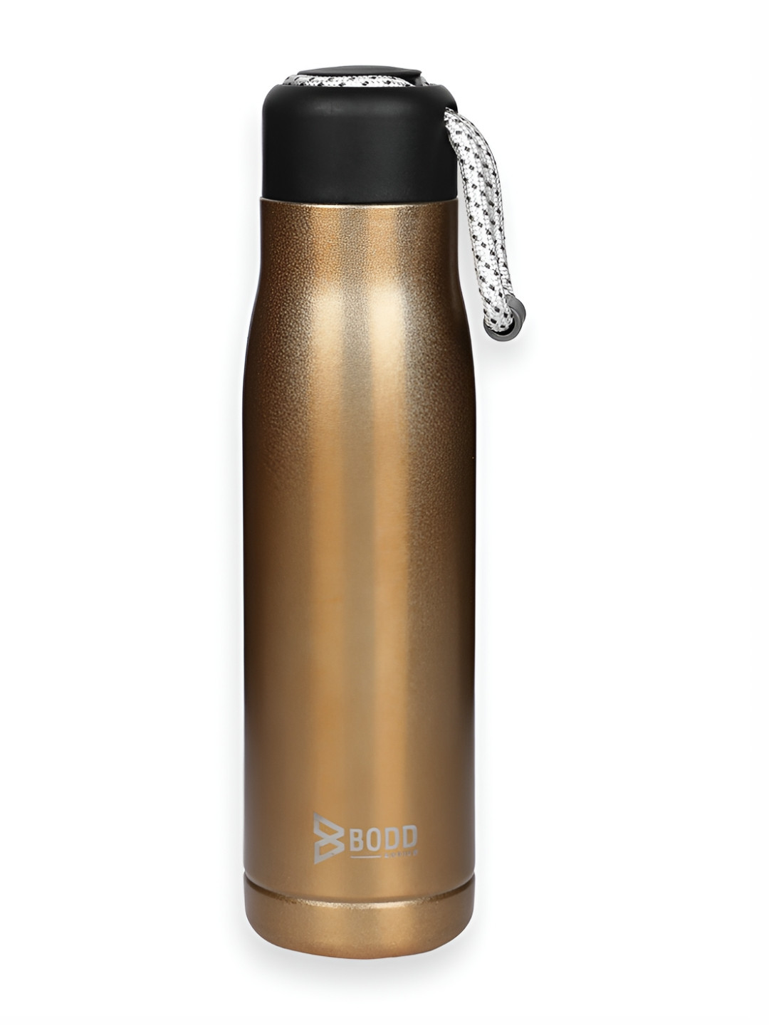 BODD ACTIVE Gold Brand Logo Stainless Steel Carrying Loop Flask - 550ml