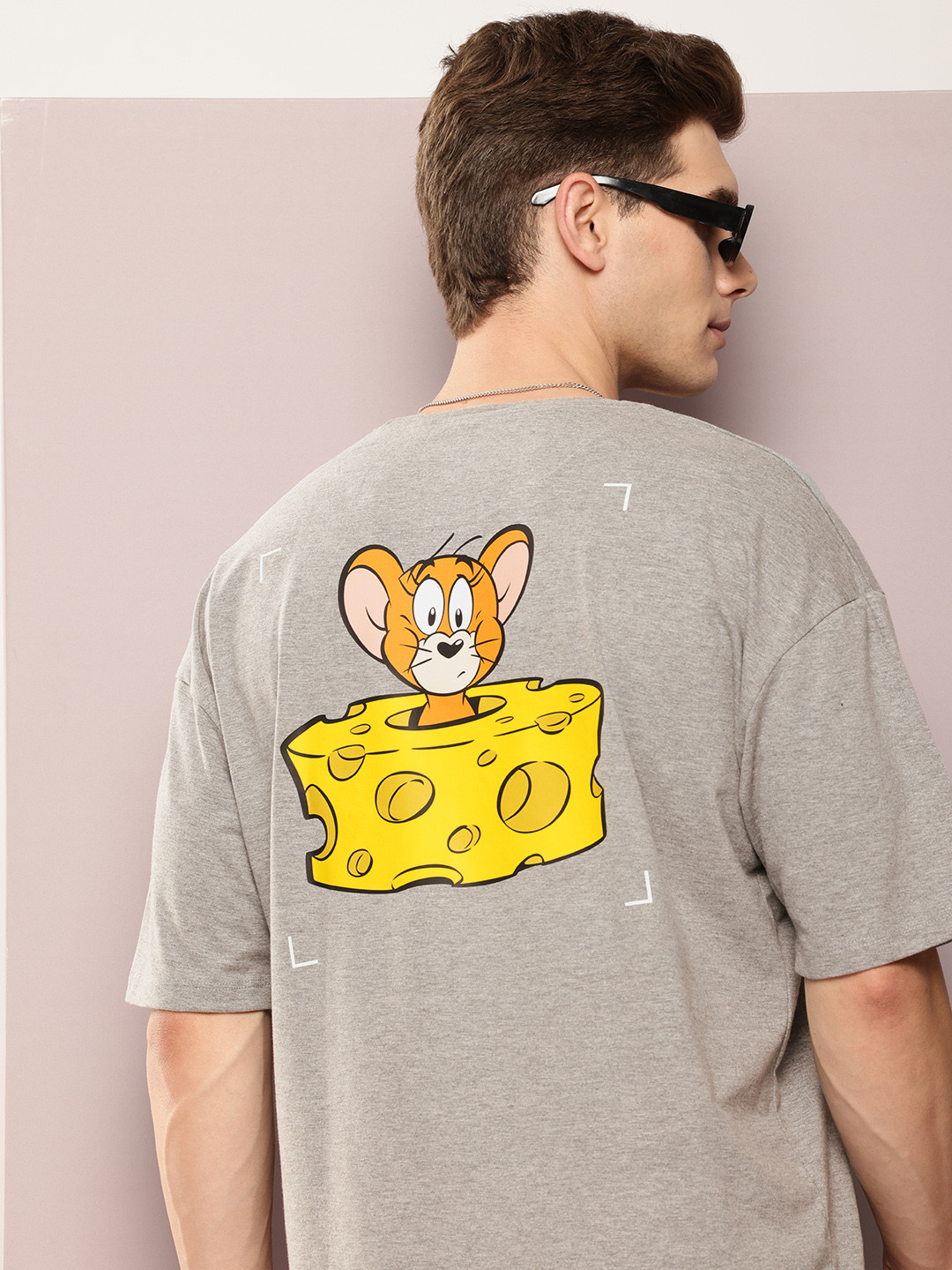 Kook N Keech Toons Men Graphic Printed Drop-Shoulder Sleeves Oversized T-shirt