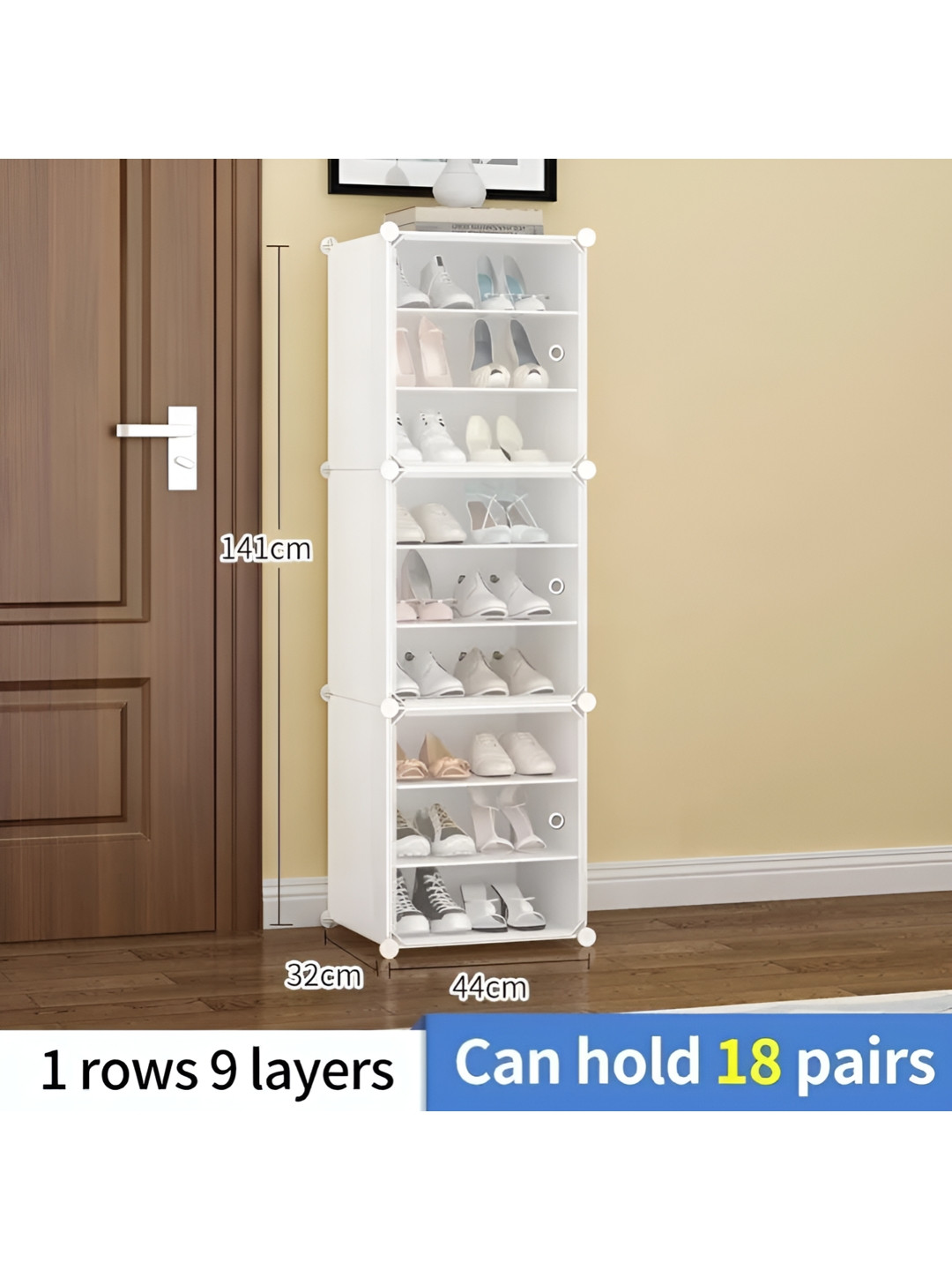 KriShyam White Shoe Rack Organizer