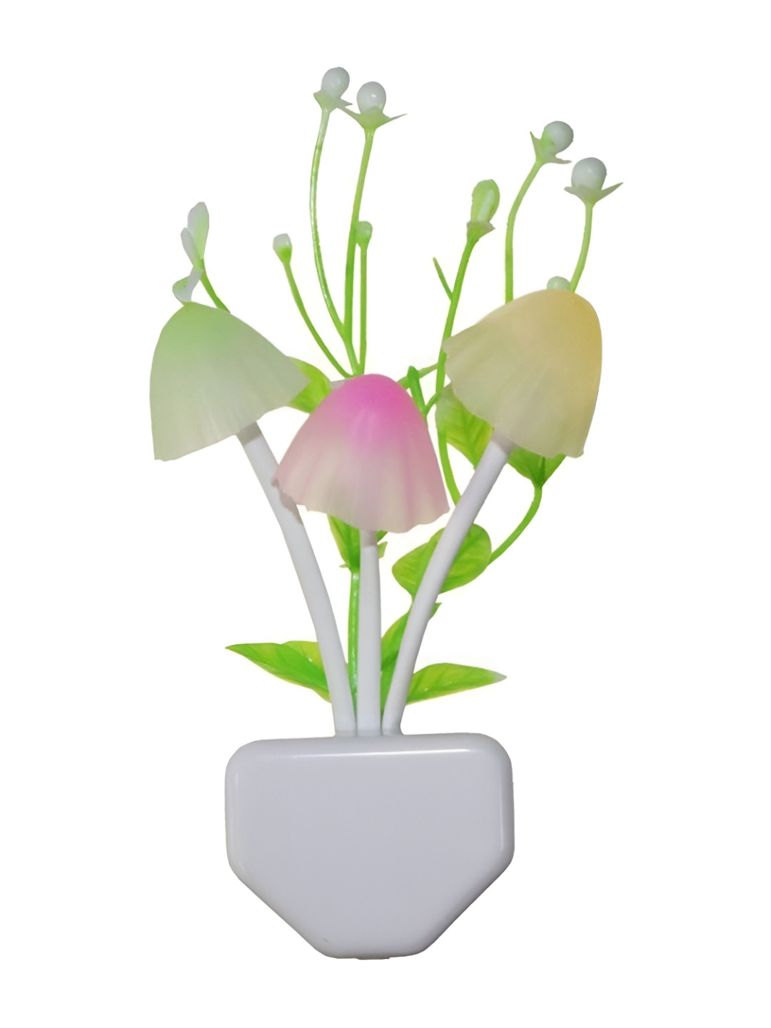 Adbeni Green & Pink Contemporary Abstract Shaped Night Lamp