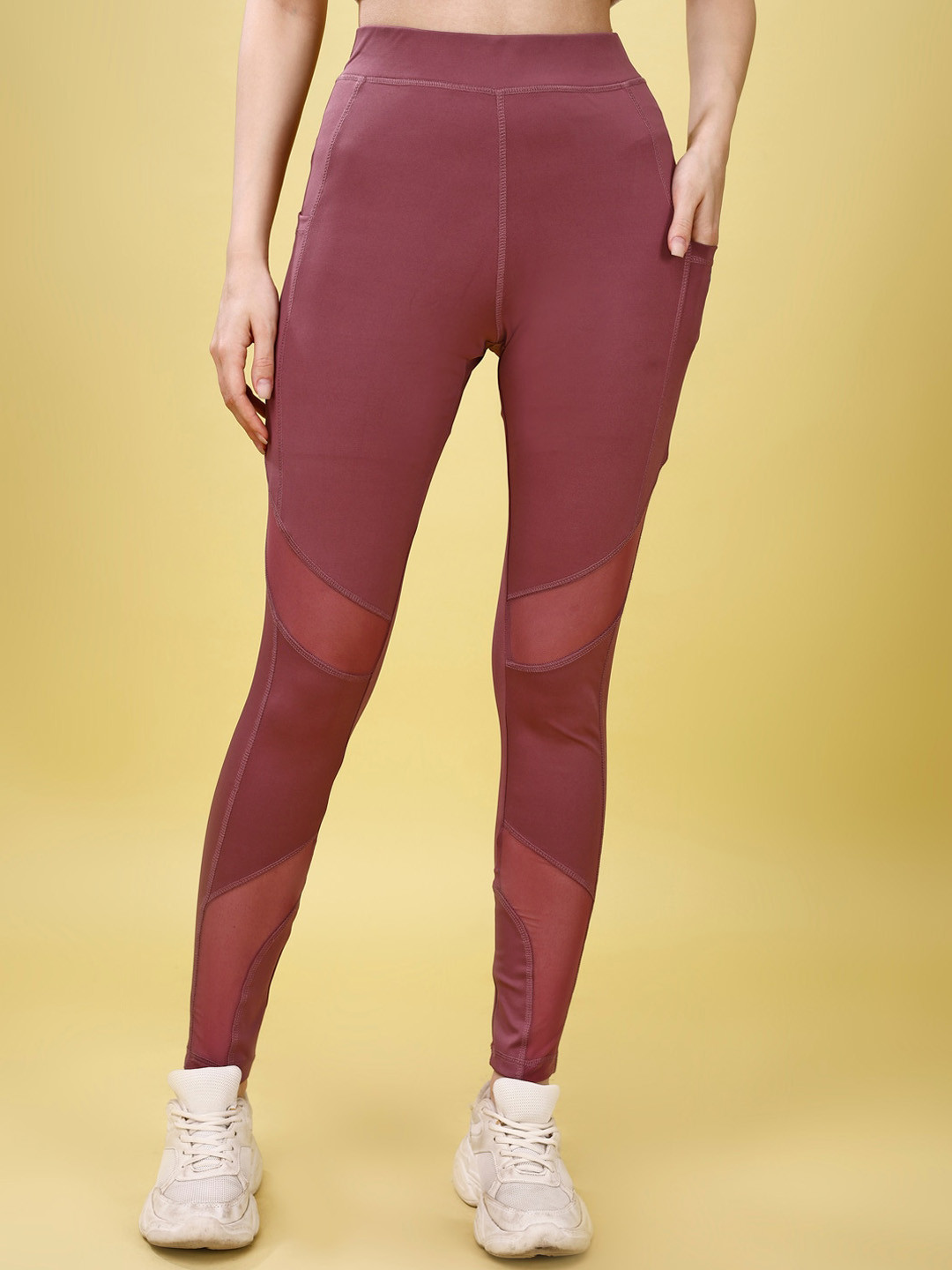 Mehrang Stretchable Semi Sheer Gym Tights
