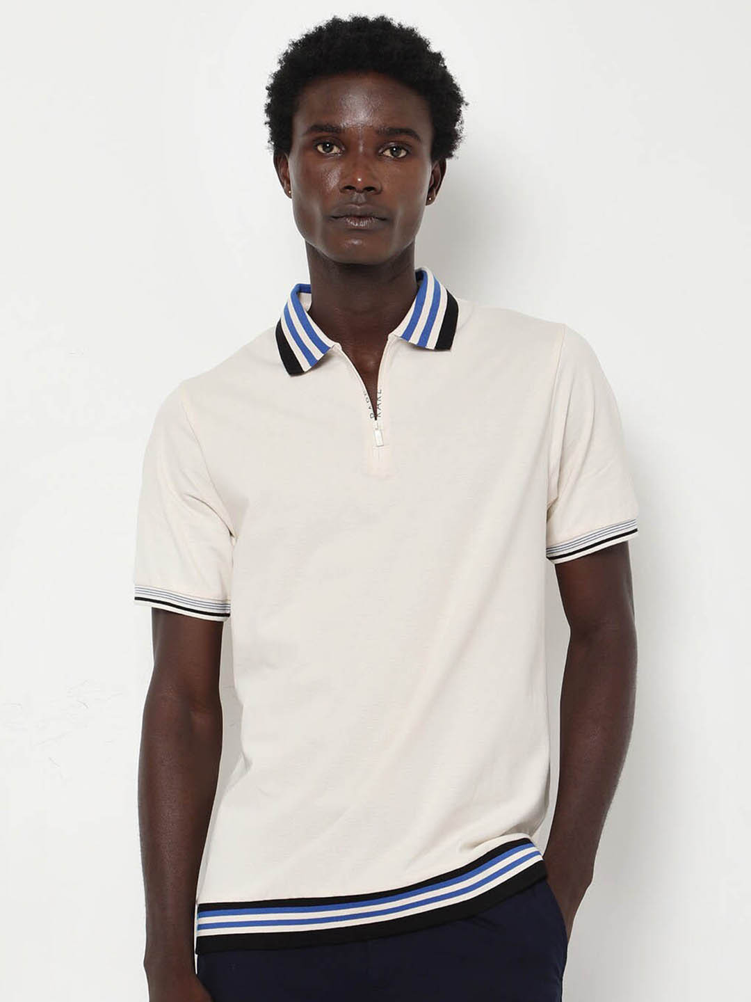 RARE RABBIT Men Zyte Polo Collar Short Sleeves T-Shirt