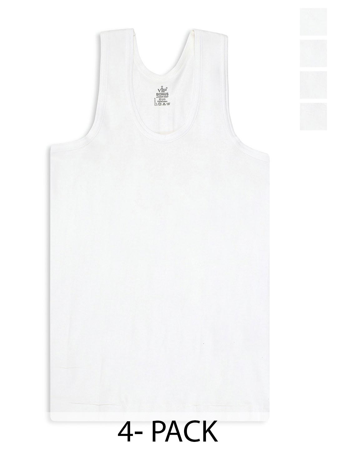 VIP Boy Pack Of 4 Breathable Pure Cotton Jhabla Innerwear Vests