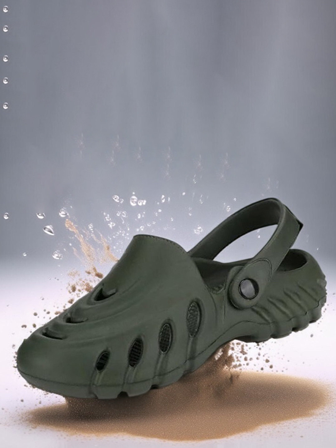 KRAASA Men Self Design Waterproof Clogs