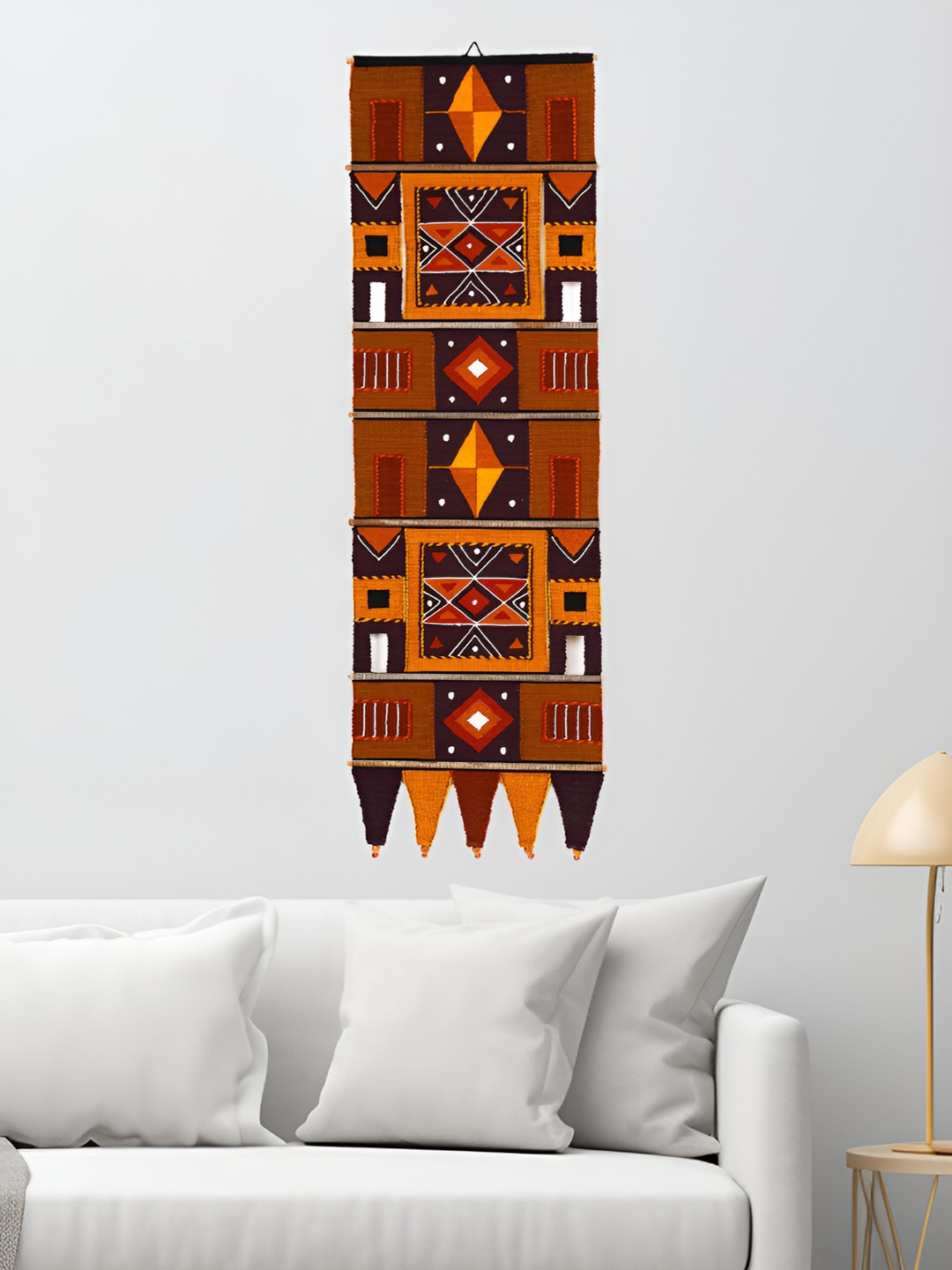 PURINA'S Fabric Ethnic Motifs Hanging Hall Tapestries & Macrame-89.8In