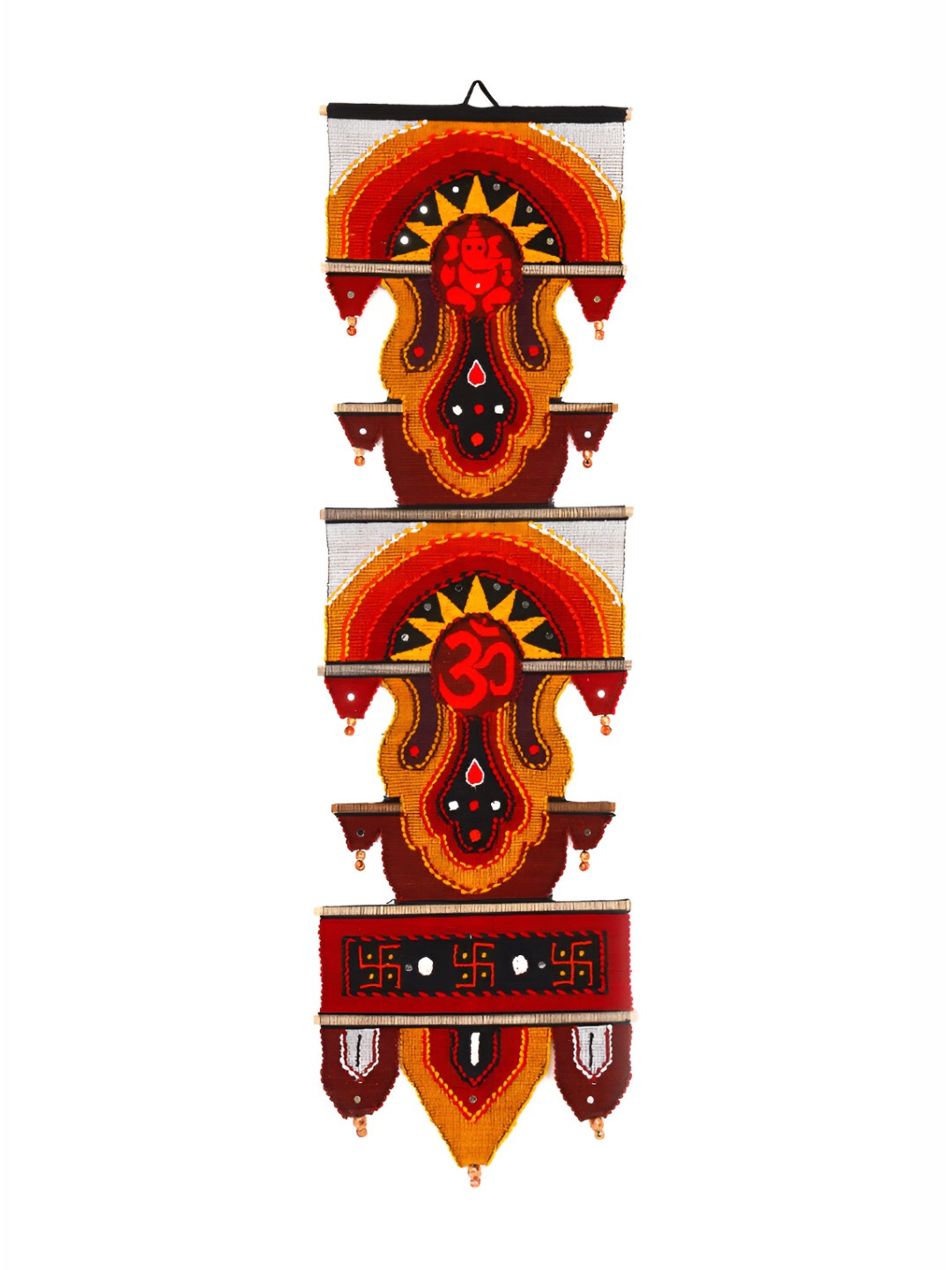 PURINA'S Red & Brown Cotton Wall Hanging Tapestry