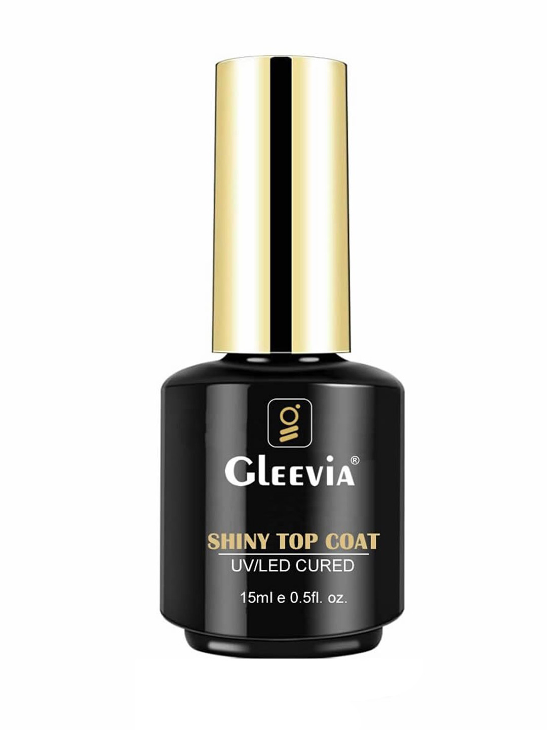 Gleevia Professional UV/LED Shiny No-Wipe Top Coat Gel 15 ml - Clear