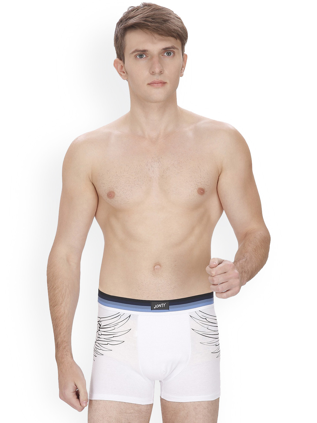 JENNA Printed Cotton Boxers WhiteEagle-1