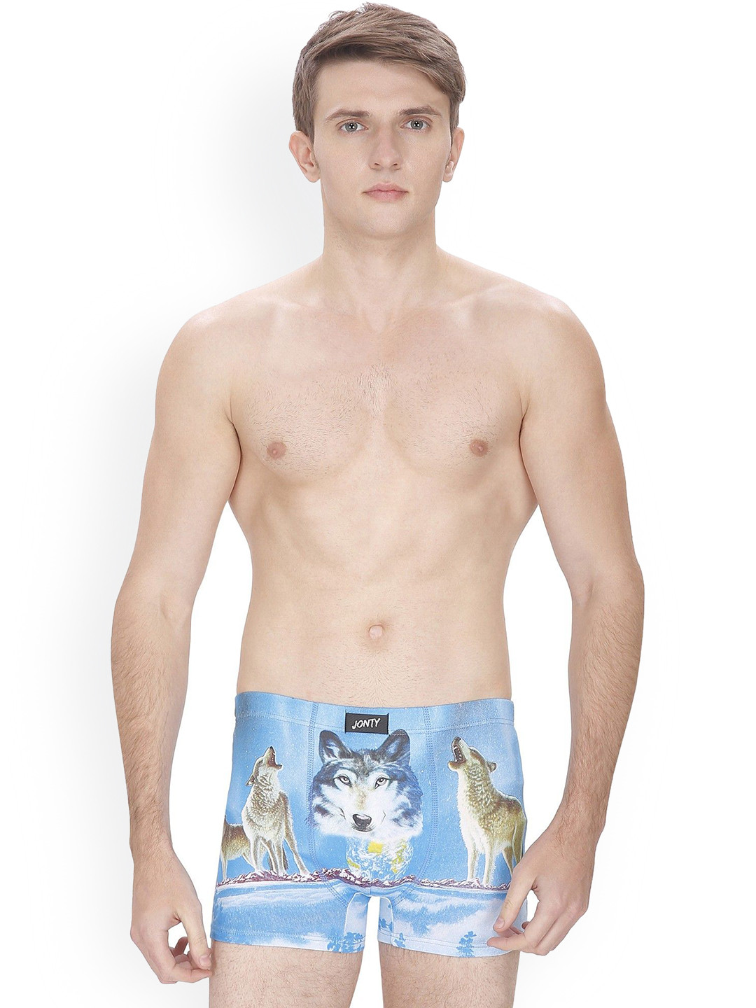 JENNA Printed Cotton Boxers BlueWolf-1