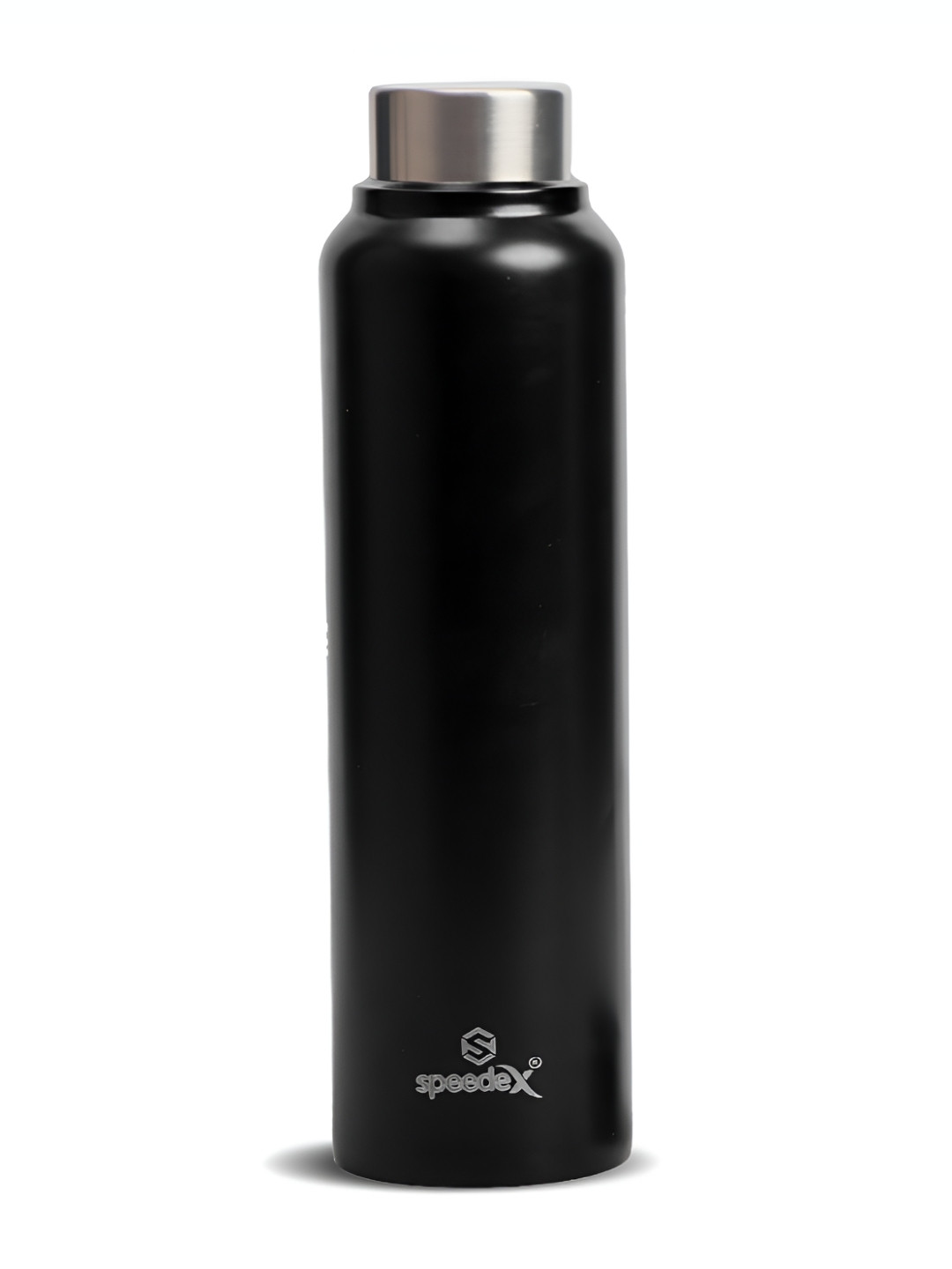 Speedex Black Brand Logo Stainless Steel Spill Proof Water Bottle - 1L