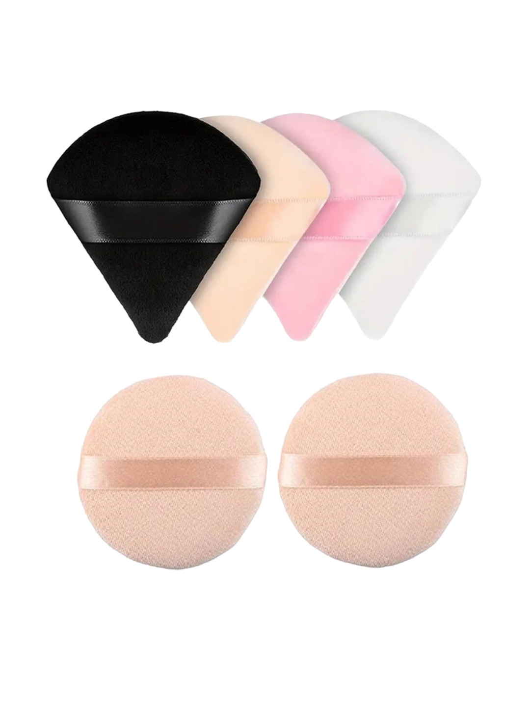 Facejewel Set Of 6 Pizza & Round Sponges Set