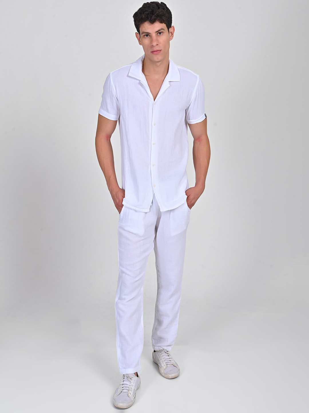 POE Short Sleeves Pure Cotton Shirt & Trousers