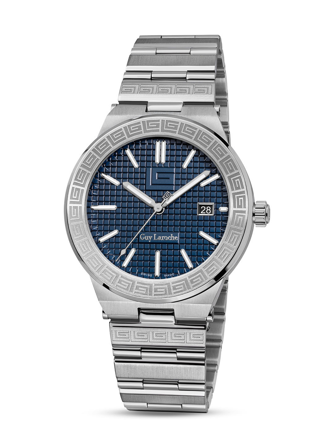 Guy Laroche Men Stainless Steel Bracelet Style Swiss Made Watch GLWGG0000406