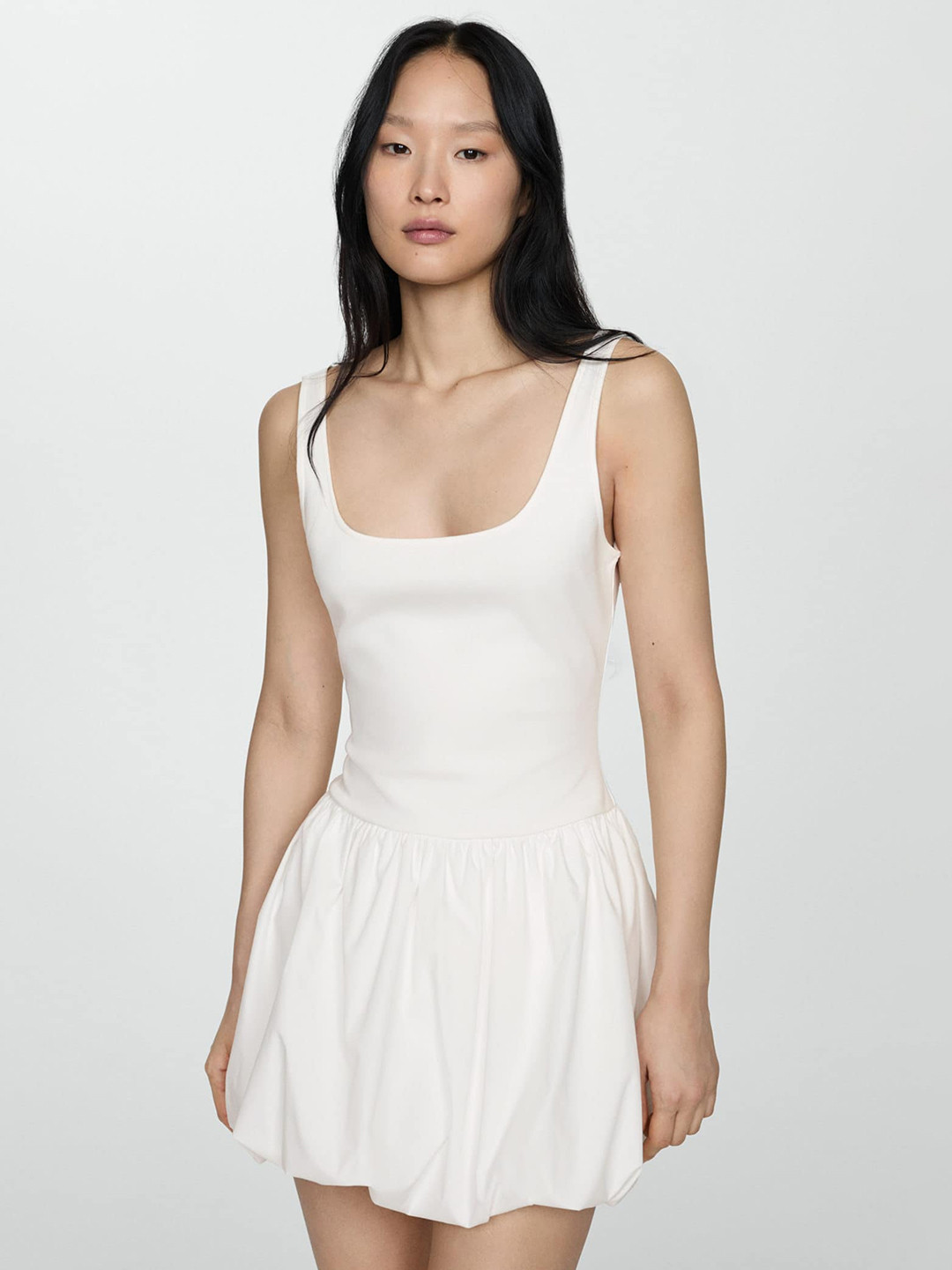 MANGO Fit & Flare Mini Dress