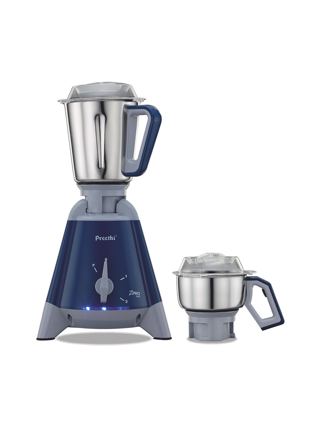 Preethi Blue Stainless Steel Powerful Motor 2 Jars Wet and Dry Grinder with Juicer-1300W