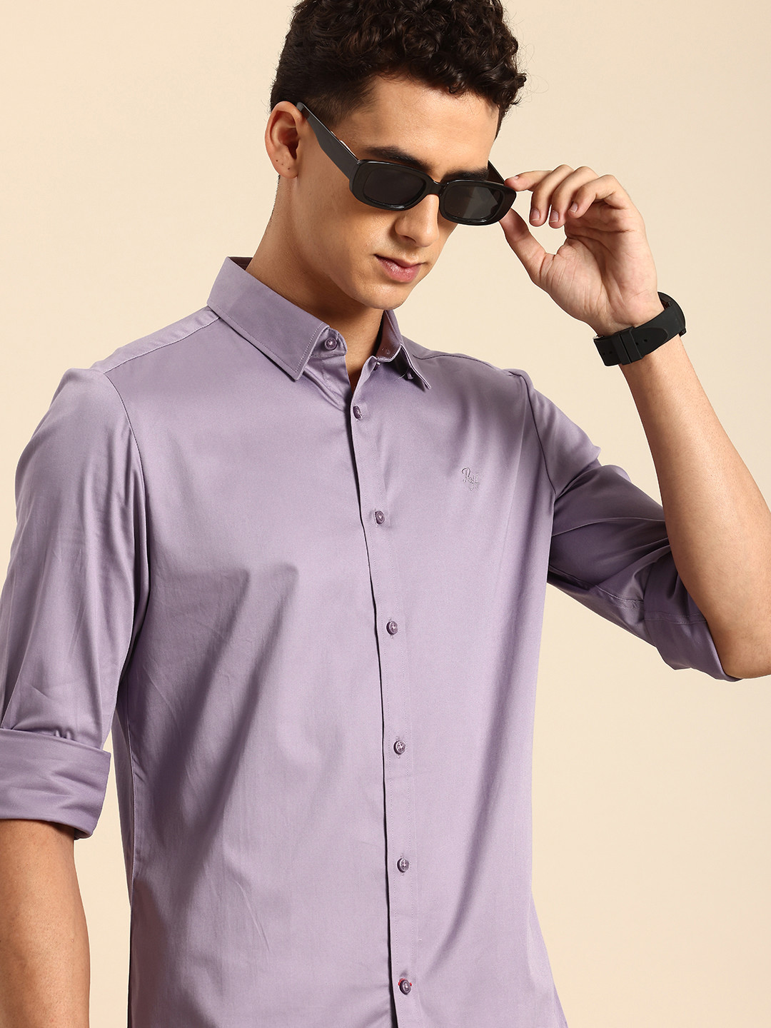 Being Human Classic Slim Fit Opaque Casual Shirt