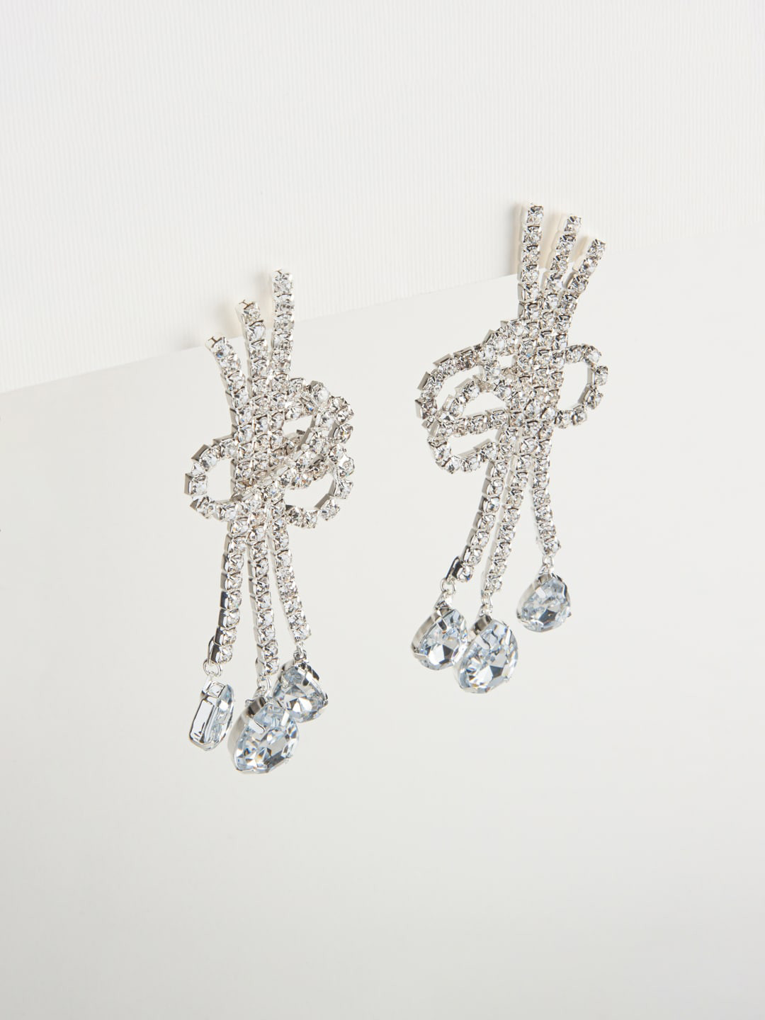 WHITE LIES Alloy Rhinestone Contemporary Drop Earrings