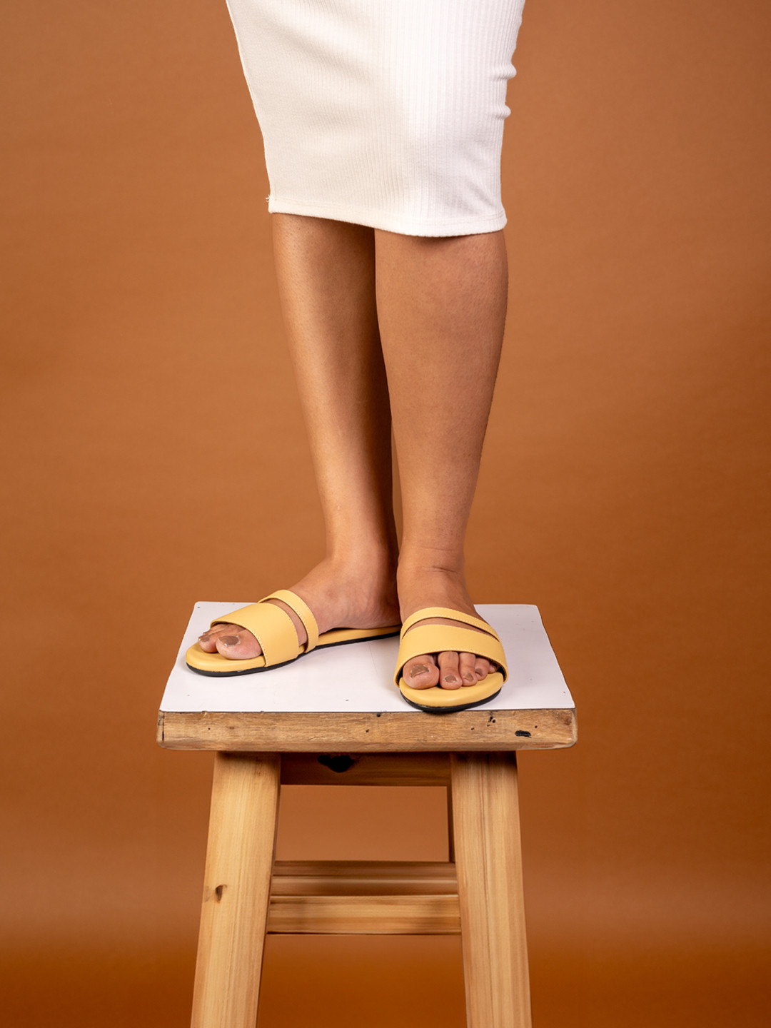 Planet Paaduks Faux Leather Open Toe Flats