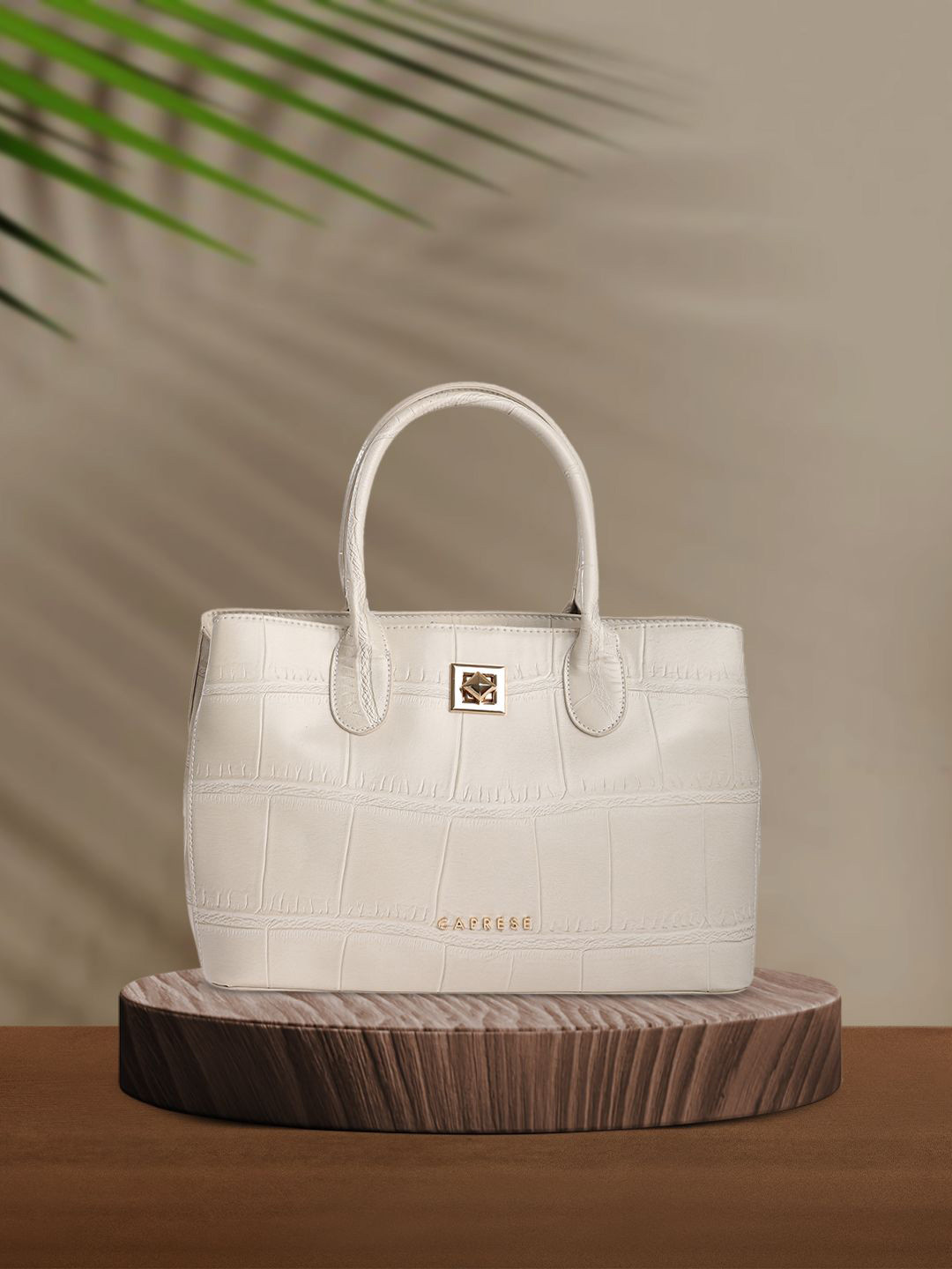 Caprese Mink Women Beige Small Satchel Bag