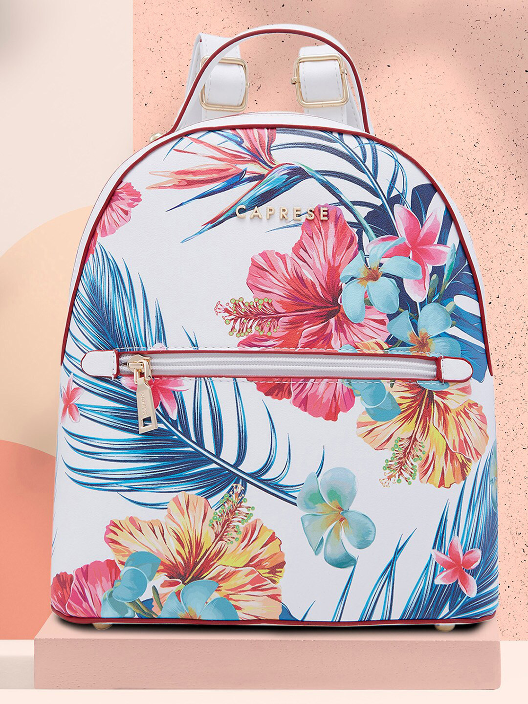 Caprese The Kiara Collection Renee Floral Printed Ergonomic Backpack