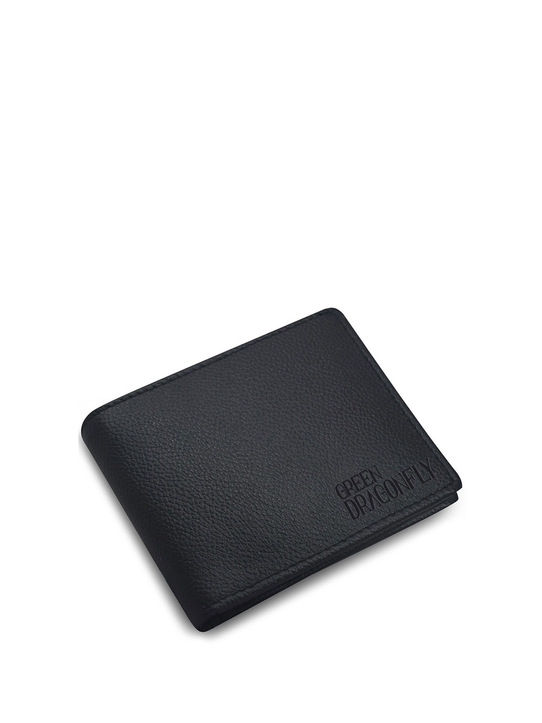 GREEN DRAGONFLY Men Textured Leather Two Fold Wallet