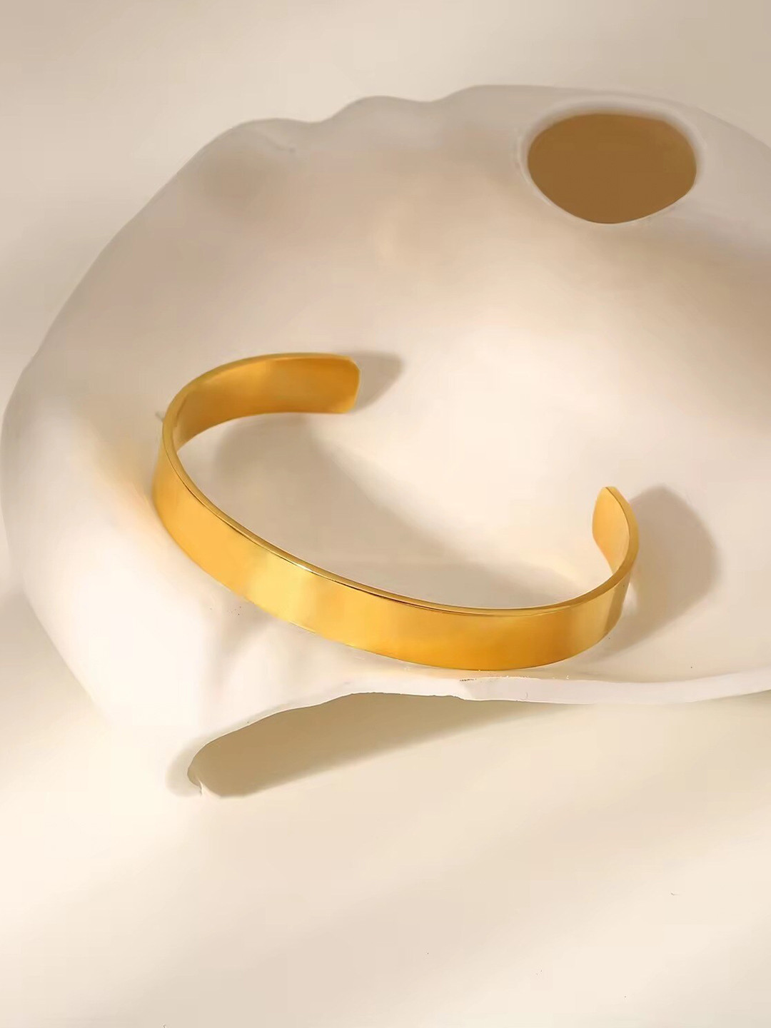 MEENAZ Men Gold-Plated Bangle-Style Bracelet