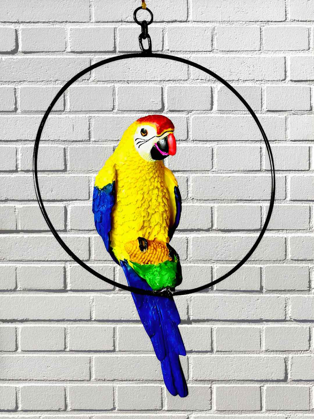 Mariner's Creation Fengsui Parro Blue Polyresin Natural Home Office Medium Showpiece - 7.9 Inches