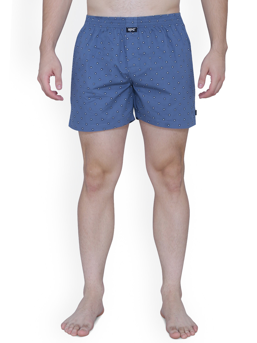 RENZ Printed Anti-Roll Pure Cotton Boxers