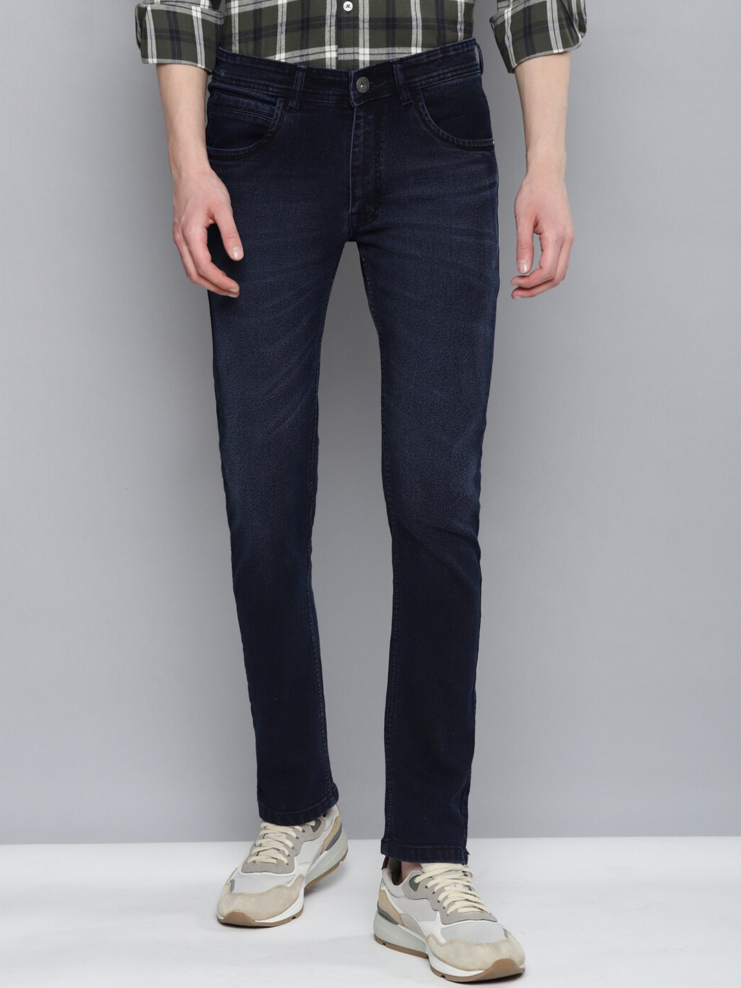 Allen Cooper Men Mid-Rise Stretchable Jeans