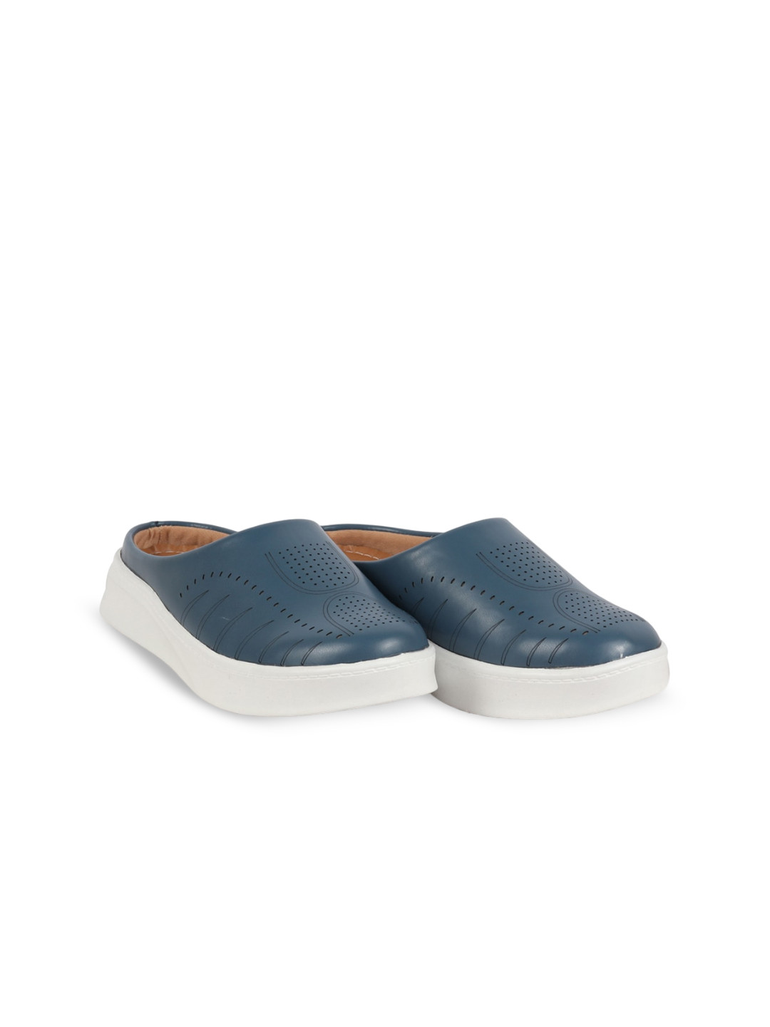 FAUSTO Women Perforated Laser Cut Mules