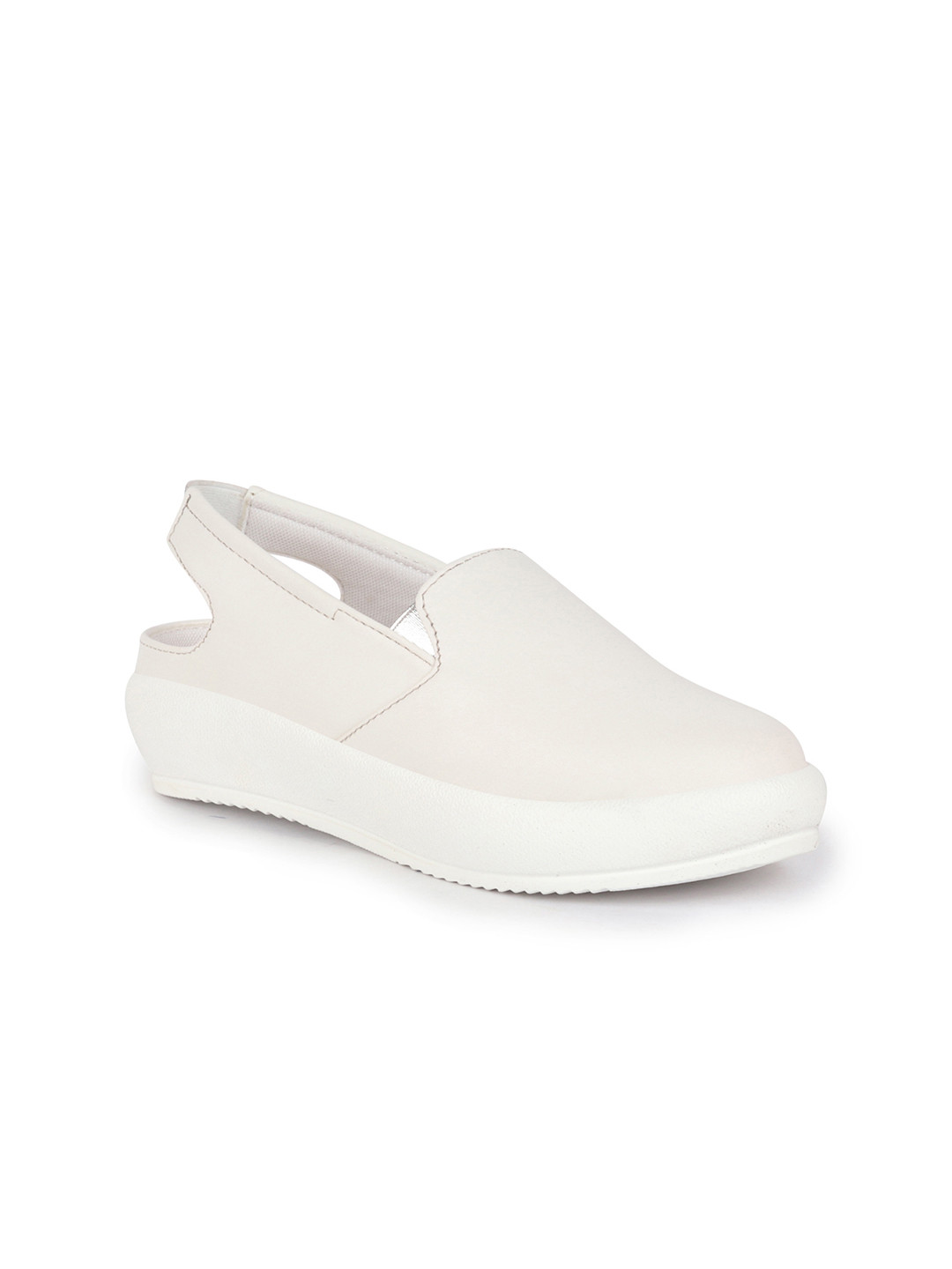 FAUSTO Women Height Enhancer Textured Slip On Shoes