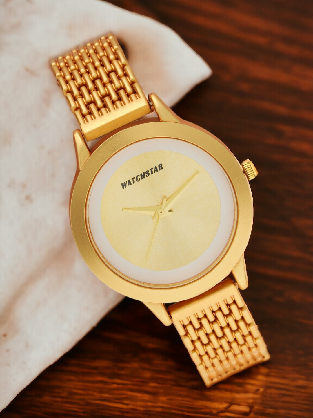 WATCHSTAR Watch For Womens Stainless Steel Style Straps Analogue Watch Laxi GoldDL