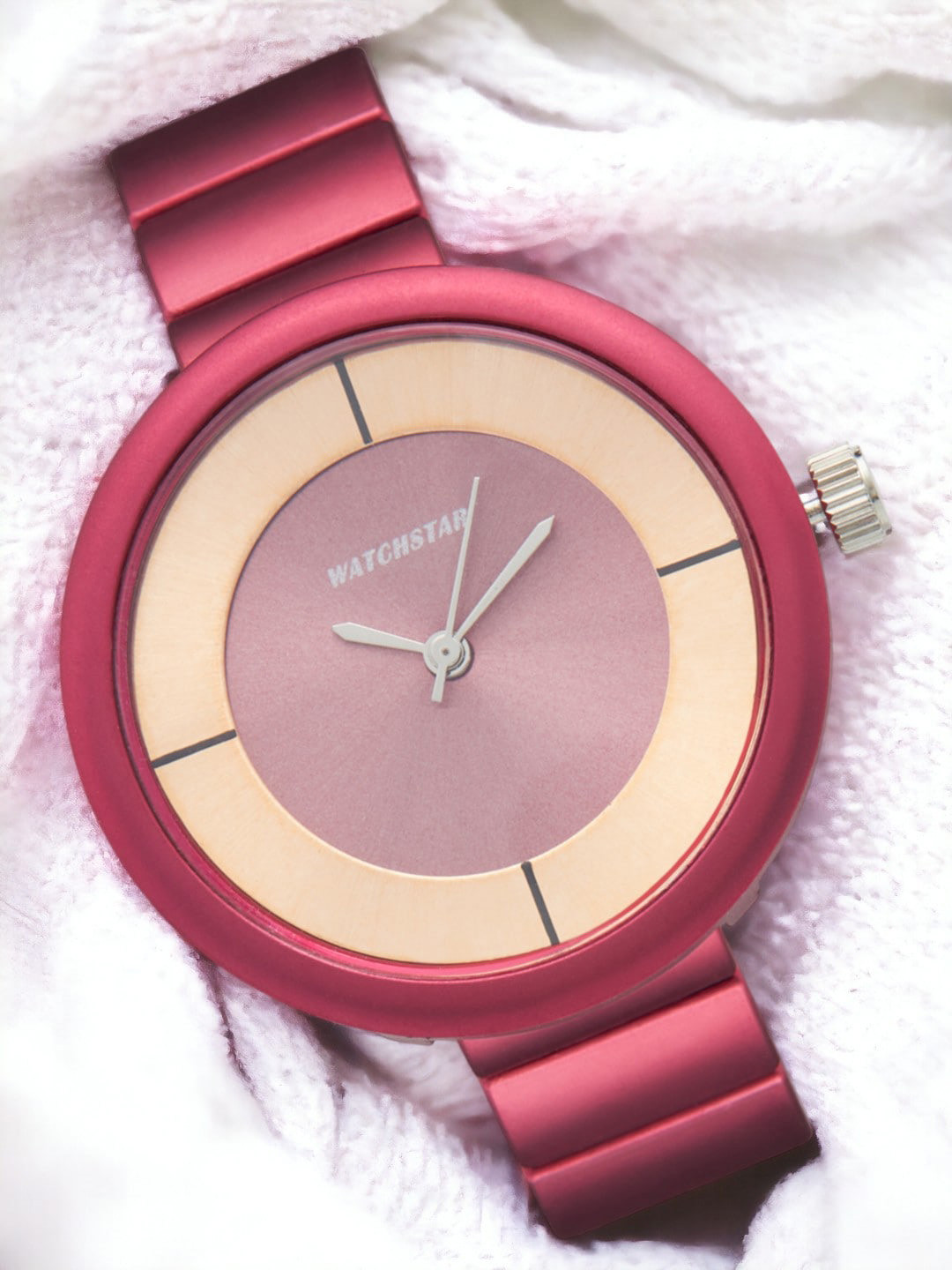 WATCHSTAR Women Embellished Dial & Stainless Steel Straps Analogue Watch Mate bitDL