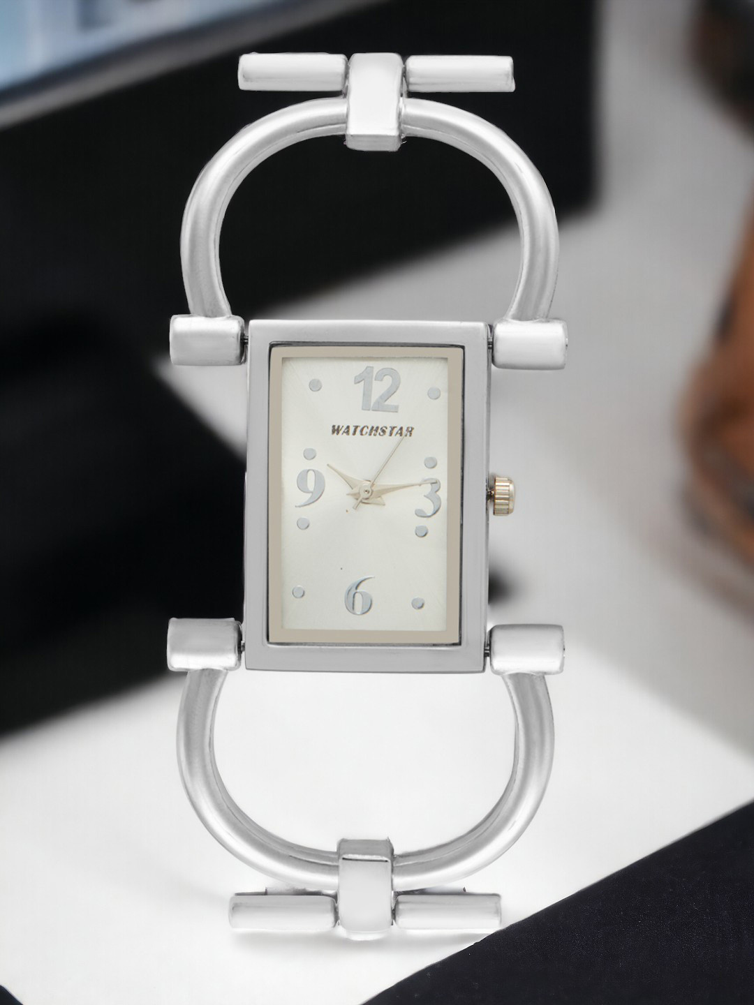 WATCHSTAR Womens Watch Silver Stainless Steel Straps Analogue Watch Spider Silver DL