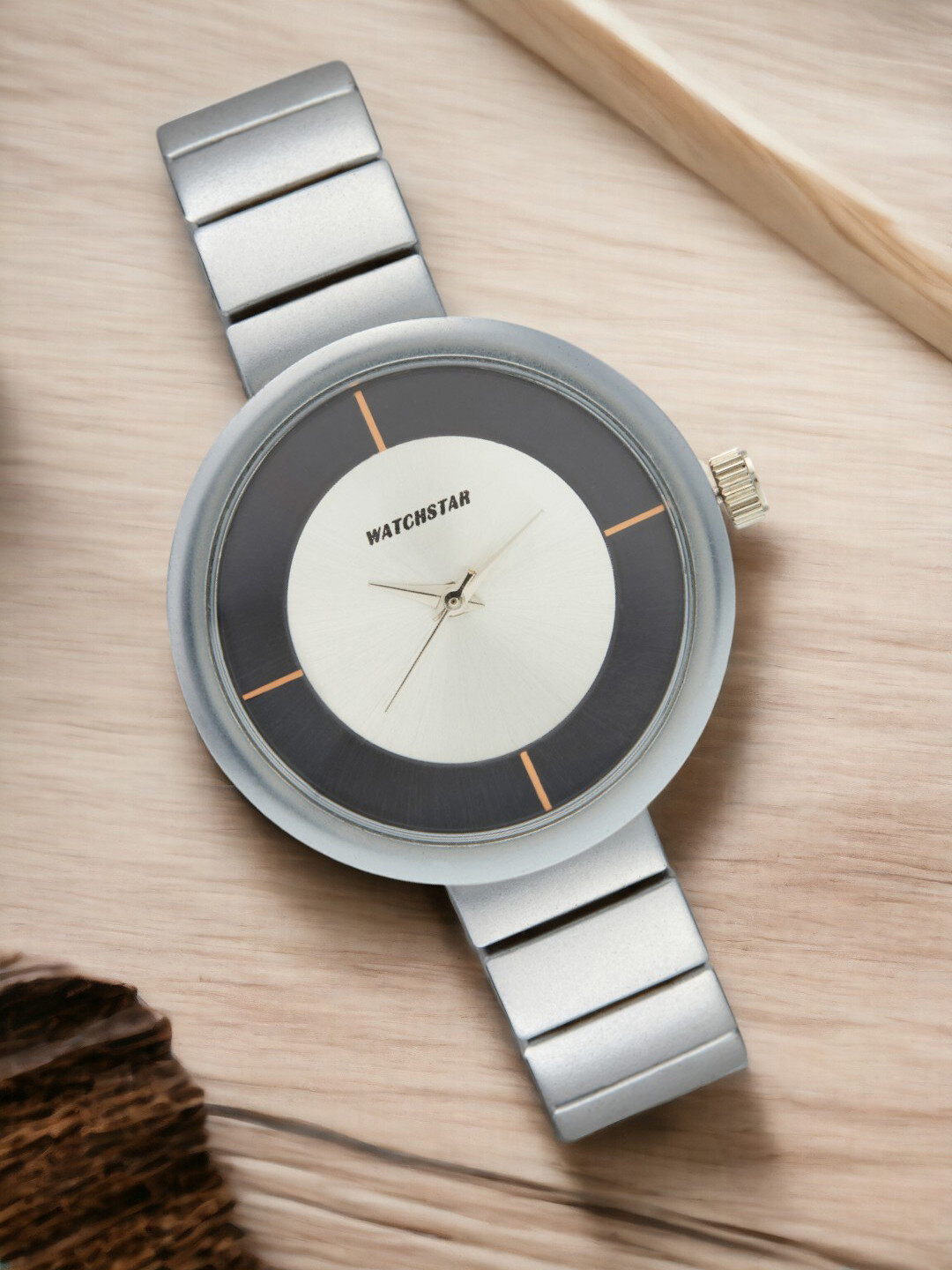 WATCHSTAR Festive Female Watch Women Stainless Steel Straps Analogue Mate silverDL