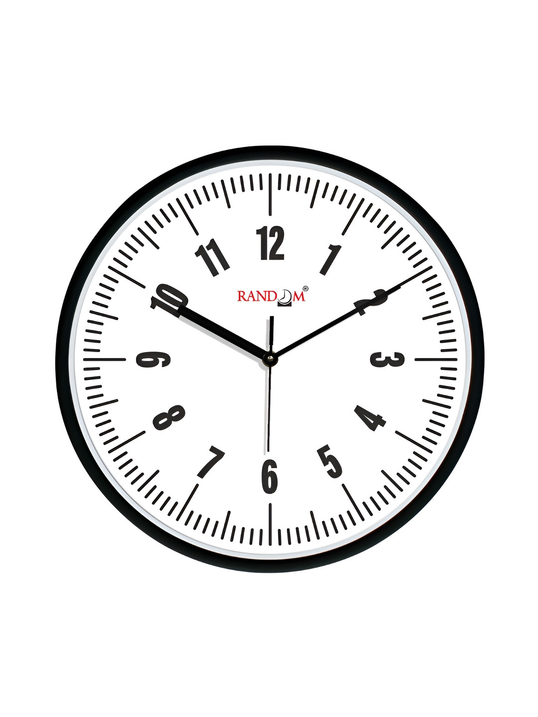 RANDOM Classic & Modern Stylish Tic Toc Plastic Silent Clock Round Battery Analogue Wall Clock-30cm
