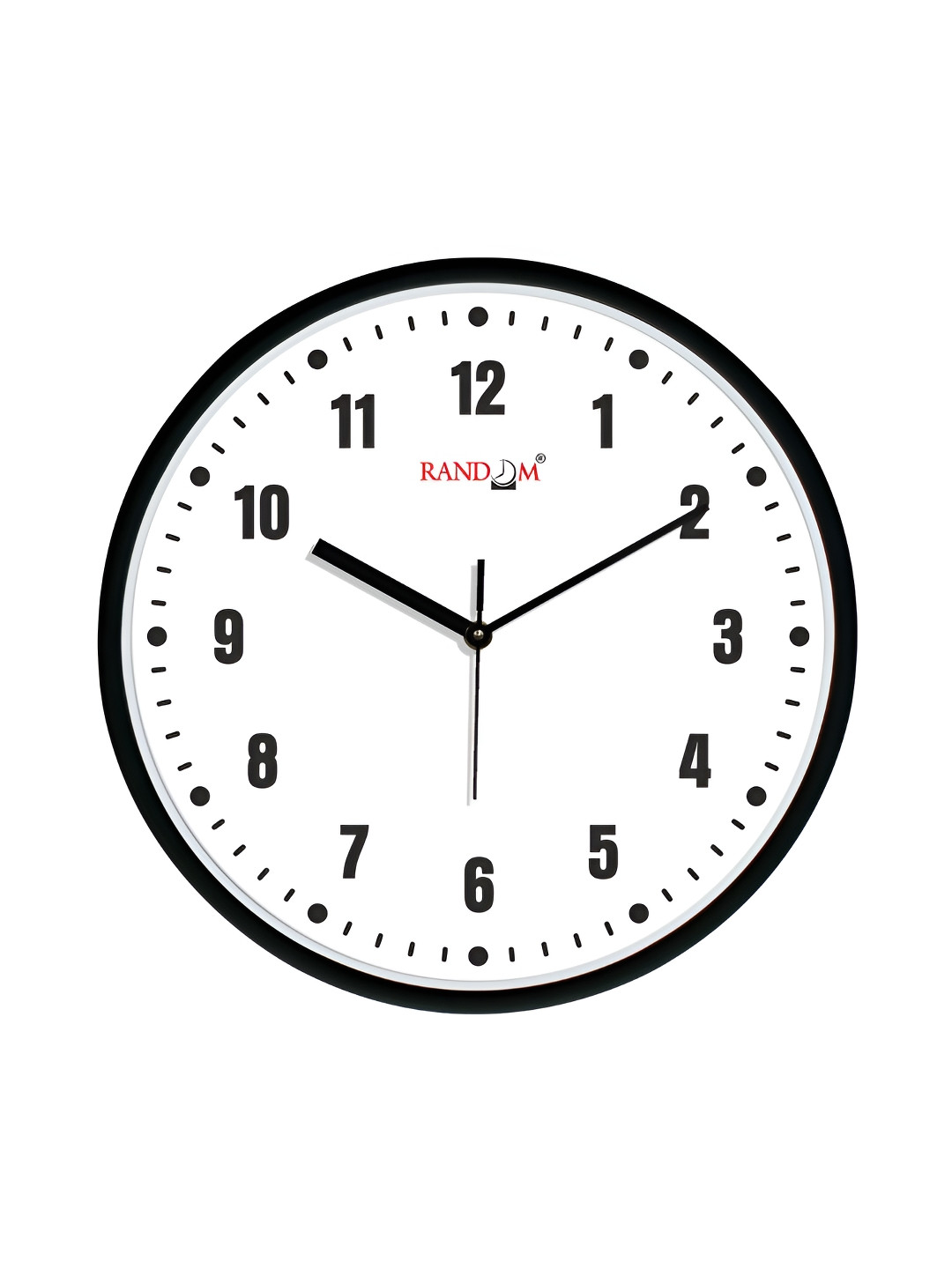 RANDOM Classic & Modern Stylish Tic Toc Plastic Silent Clock Round Battery Analogue Wall Clock-30cm