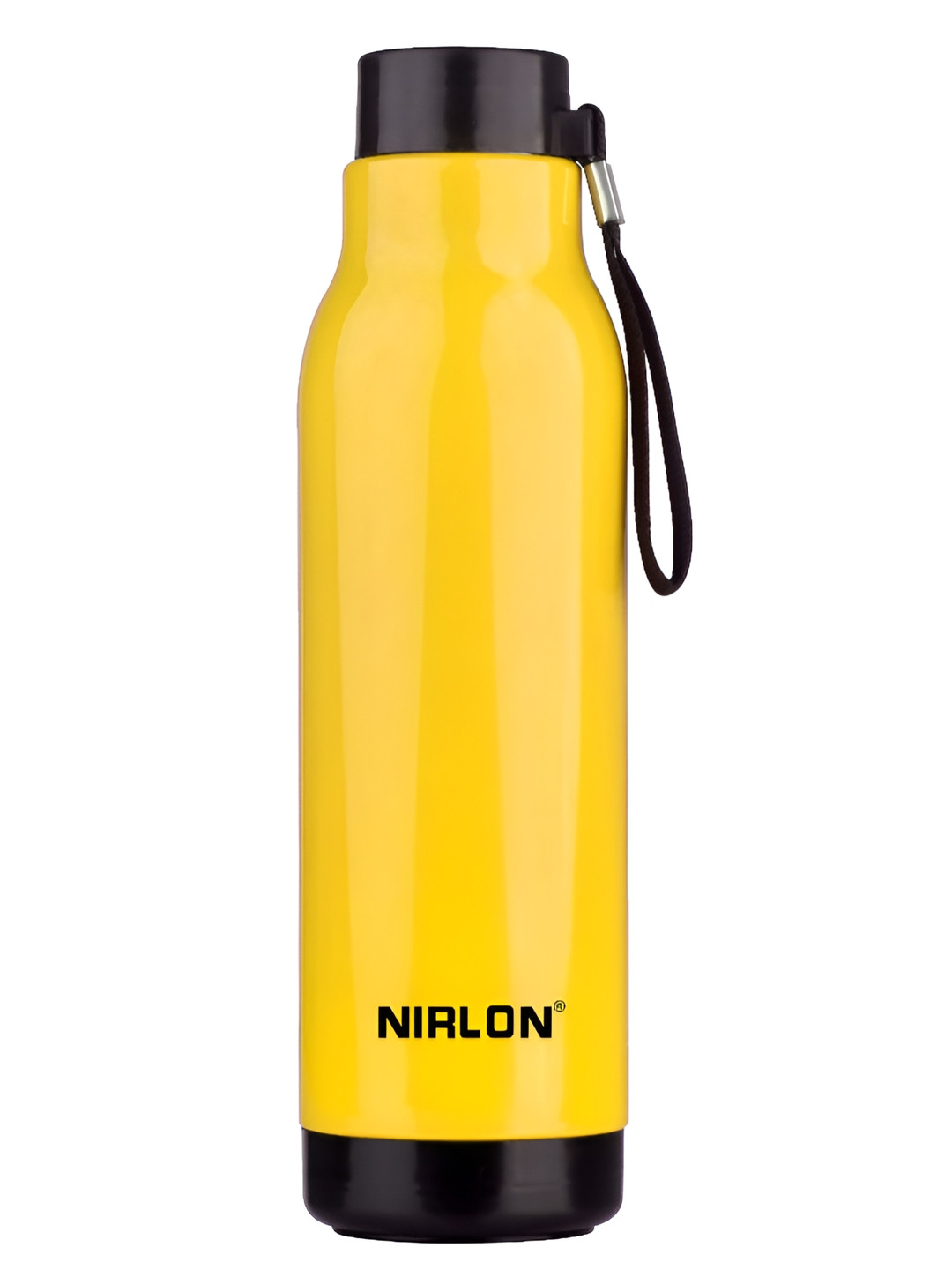 NIRLON LOKI Yellow Solid Stainless Steel Single Wall Vacuum Water Bottle - 480ml
