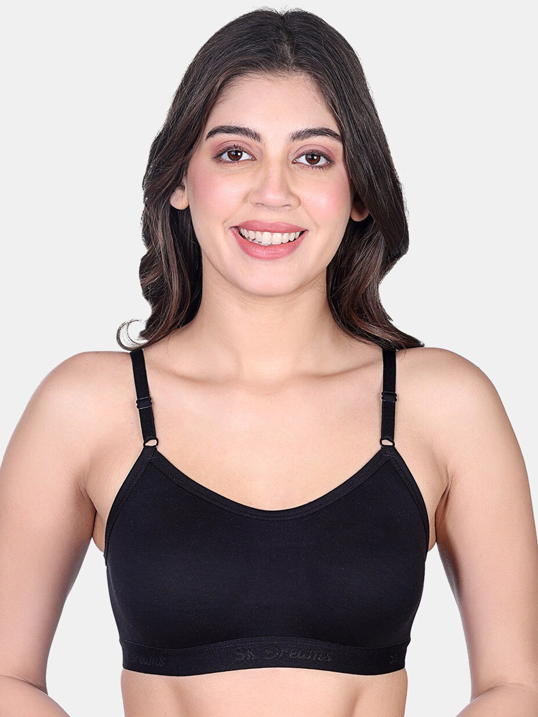 SKDREAMS Full Coverage Non Padded Non-Wired Seamless Workout Bra-All Day Comfort