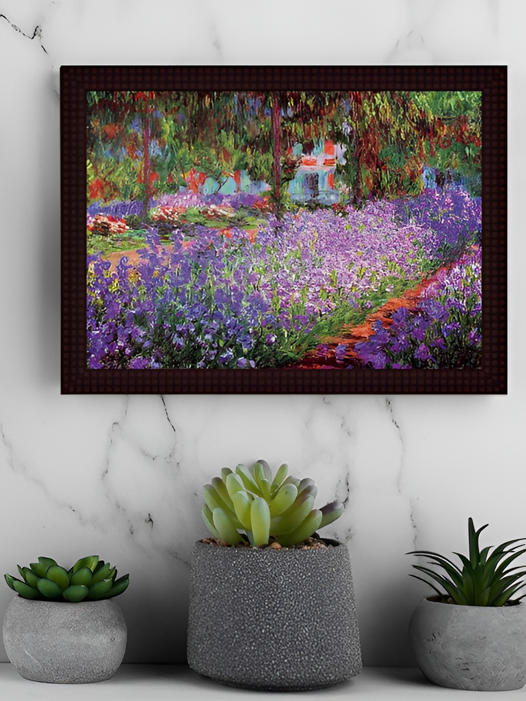 Tamatina Black Wood Wall Living Room Rectangle Potrait Paintings Wall Art -11.5 x 15.5In