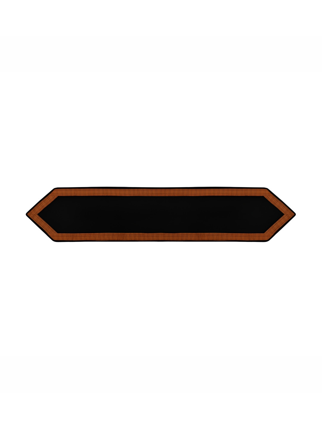 Home Heart Black & Rust Coloured Pure Cotton Table Runners