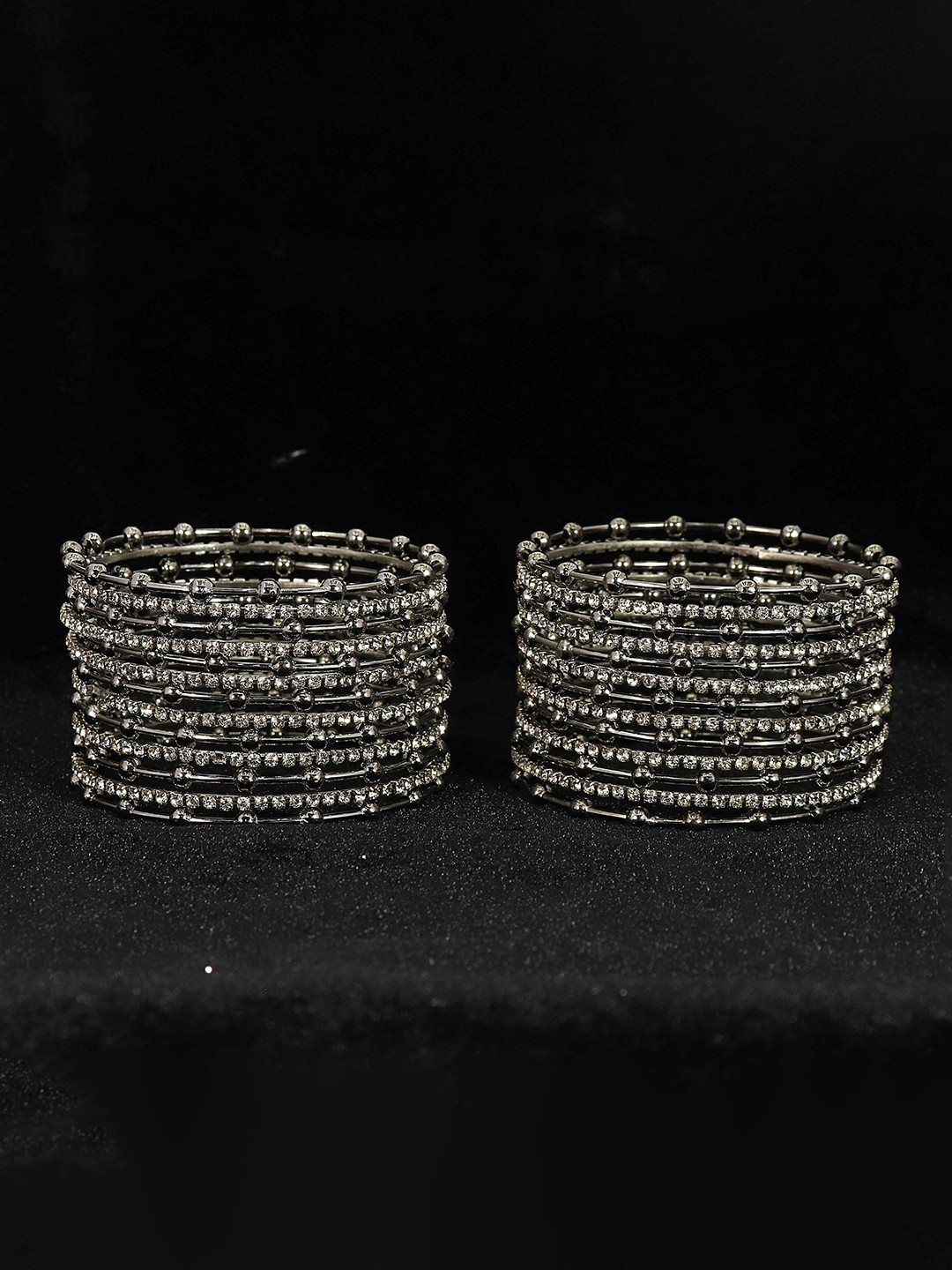 NMII Set Of 26 CZ-Studded Bangles