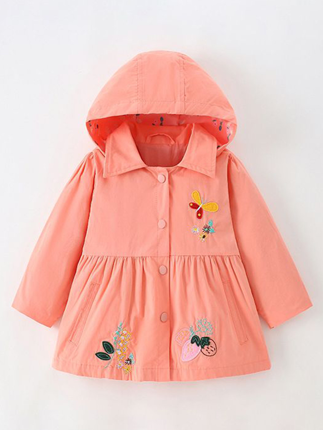 StyleCast Orange Hooded A Line Dress