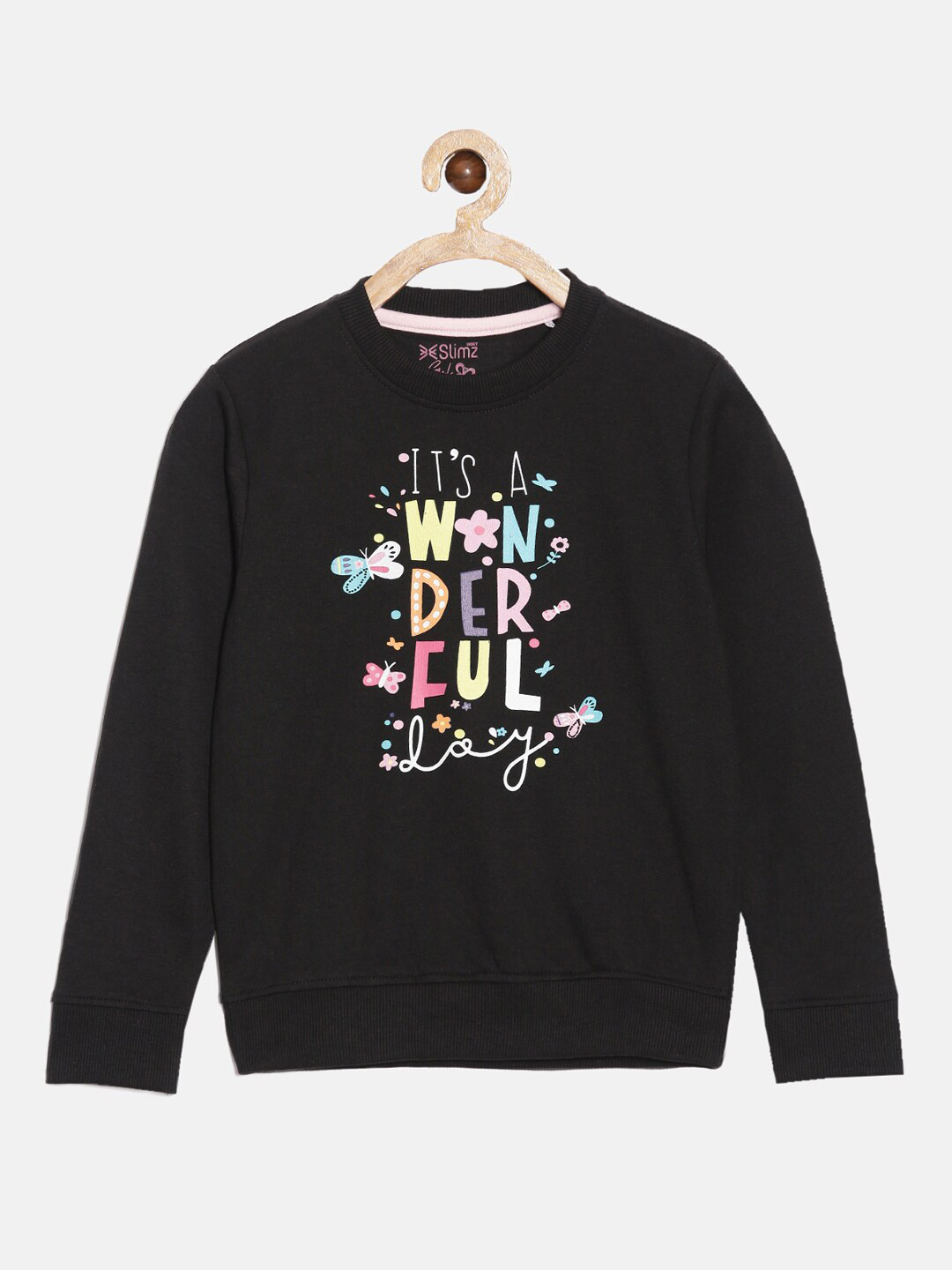 DIXCY SCOTT Slimz Girls Printed With Crew Neck Long Sleeves Sweatshirt