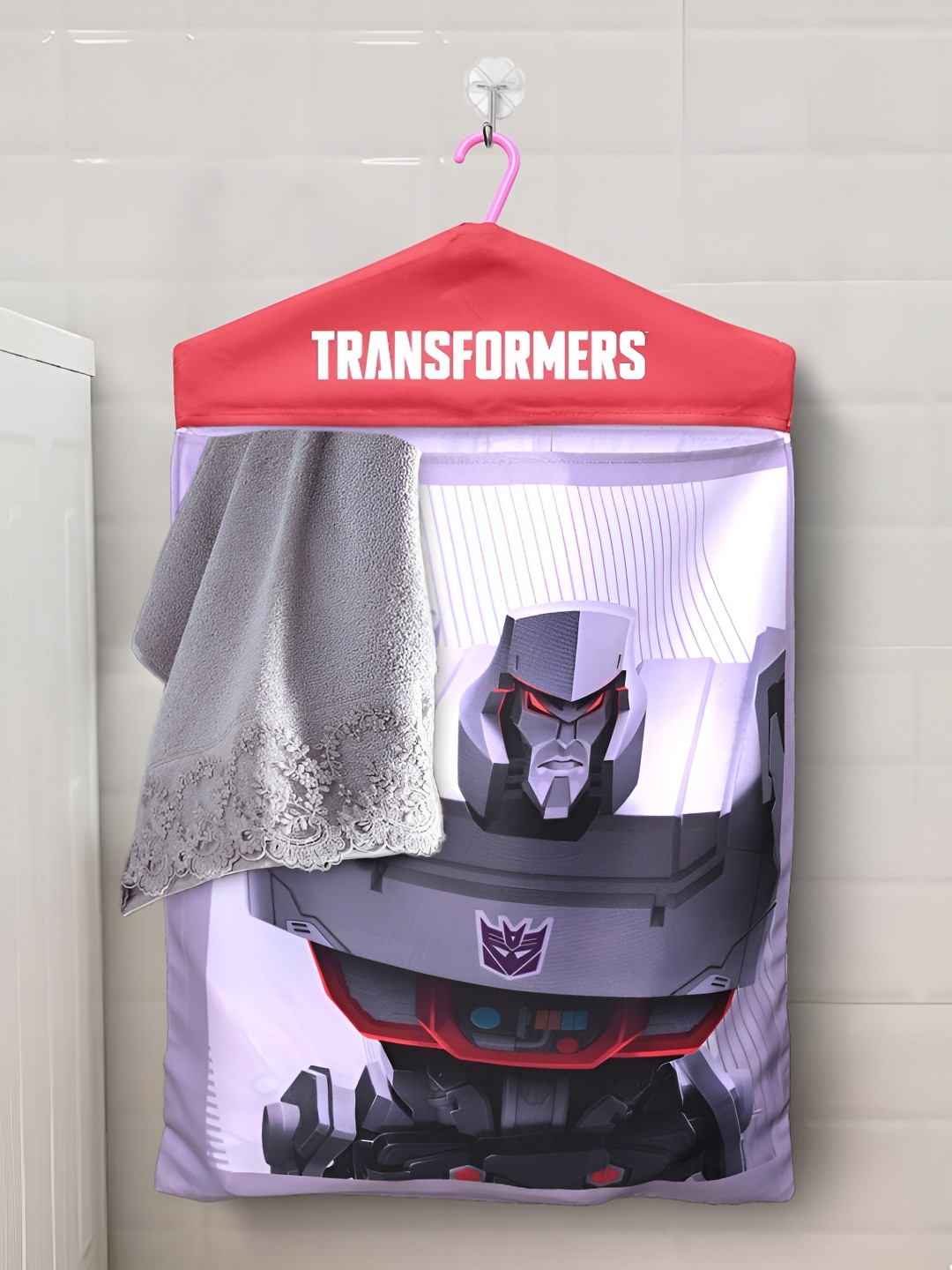 Saral Home Printed Foldable Door-Hanging Laundry Bag